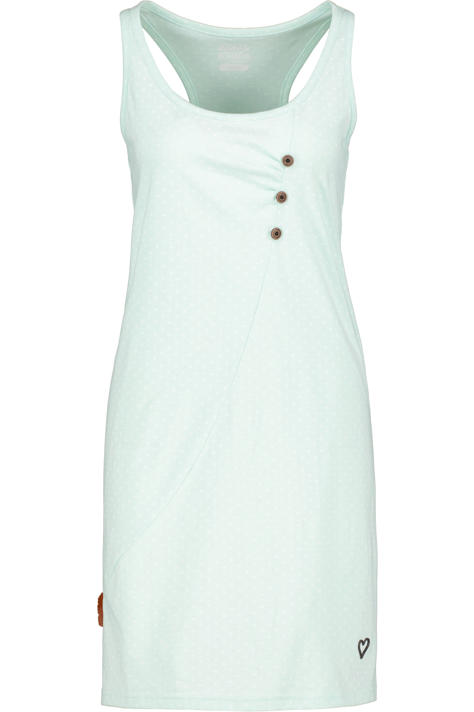 Alife and Kickin CamyAK B - Gemustertes Kleid für Deine Freizeitaktivitäten Hellgrün