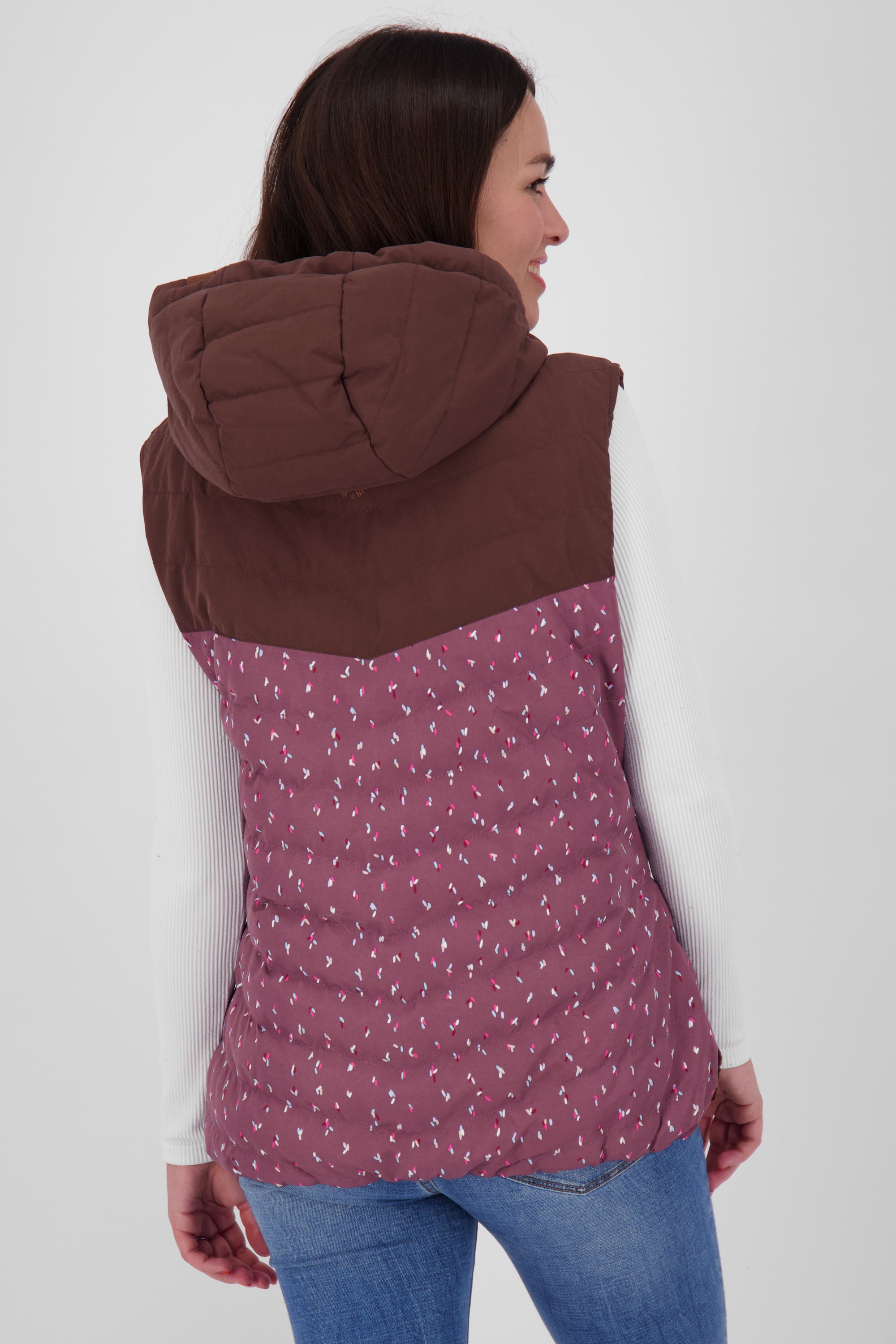 CherryAK B Steppweste Damen Violett