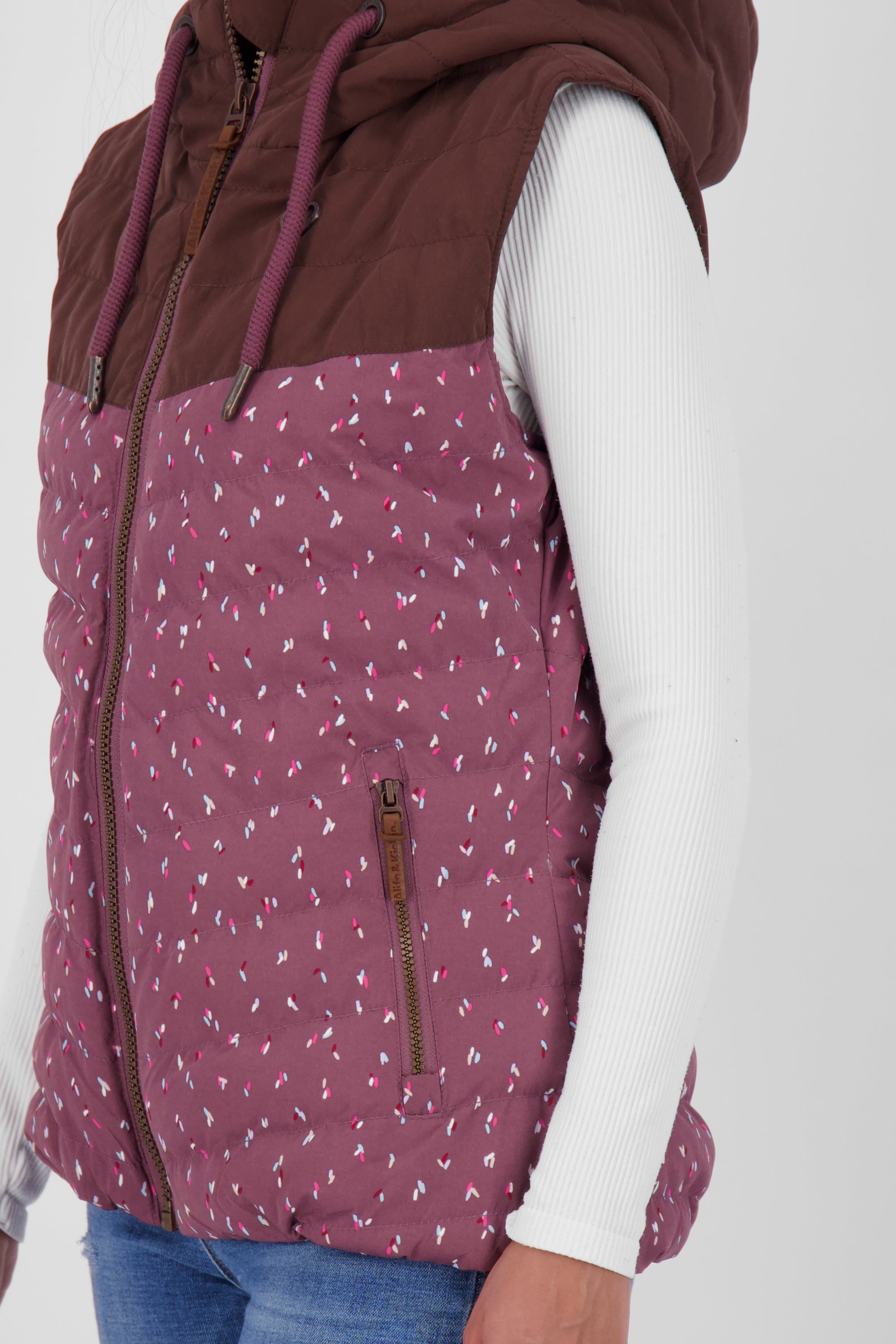 CherryAK B Steppweste Damen Violett