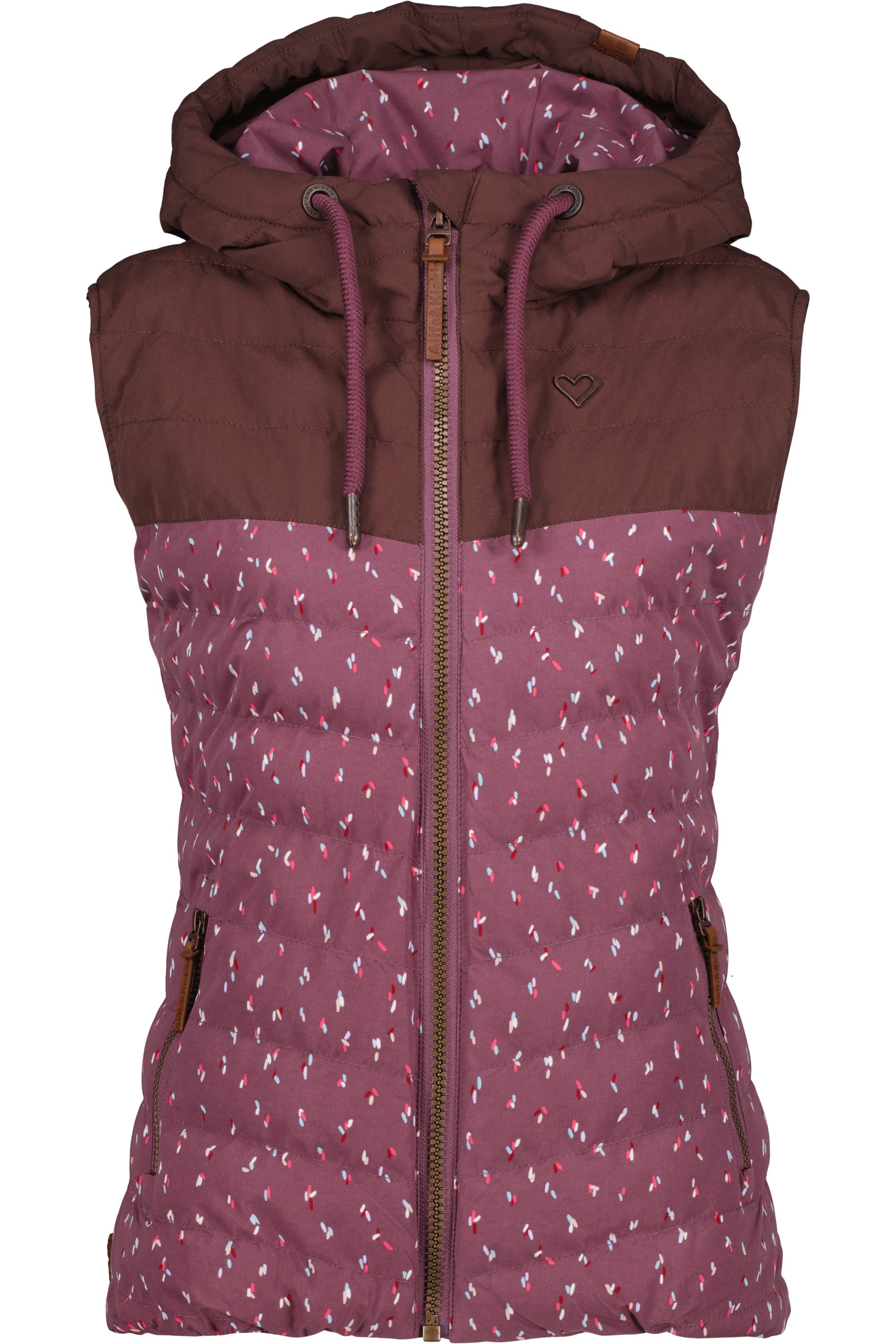 CherryAK B Steppweste Damen Violett