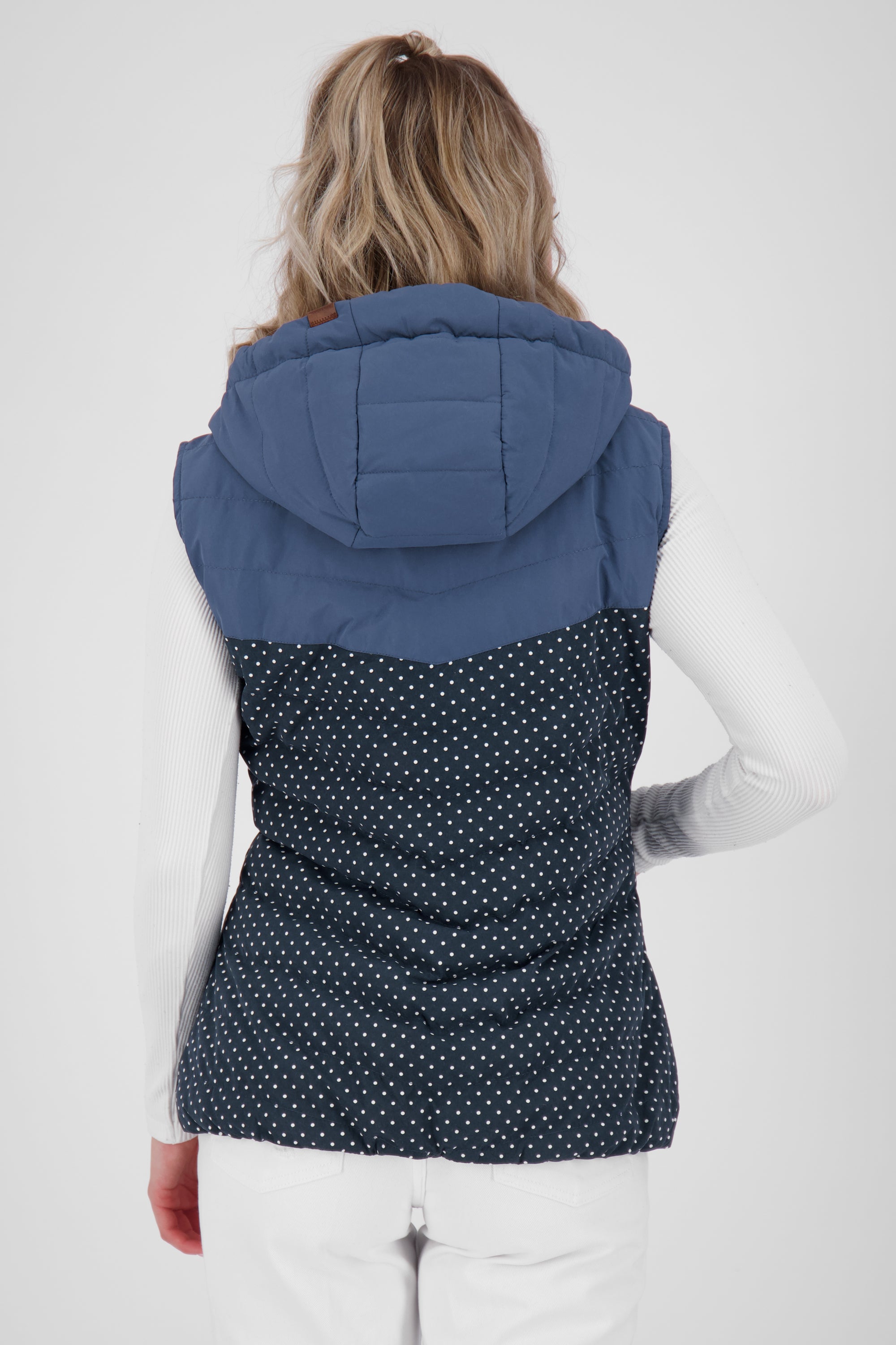 CherryAK B Steppweste Damen Dunkelblau