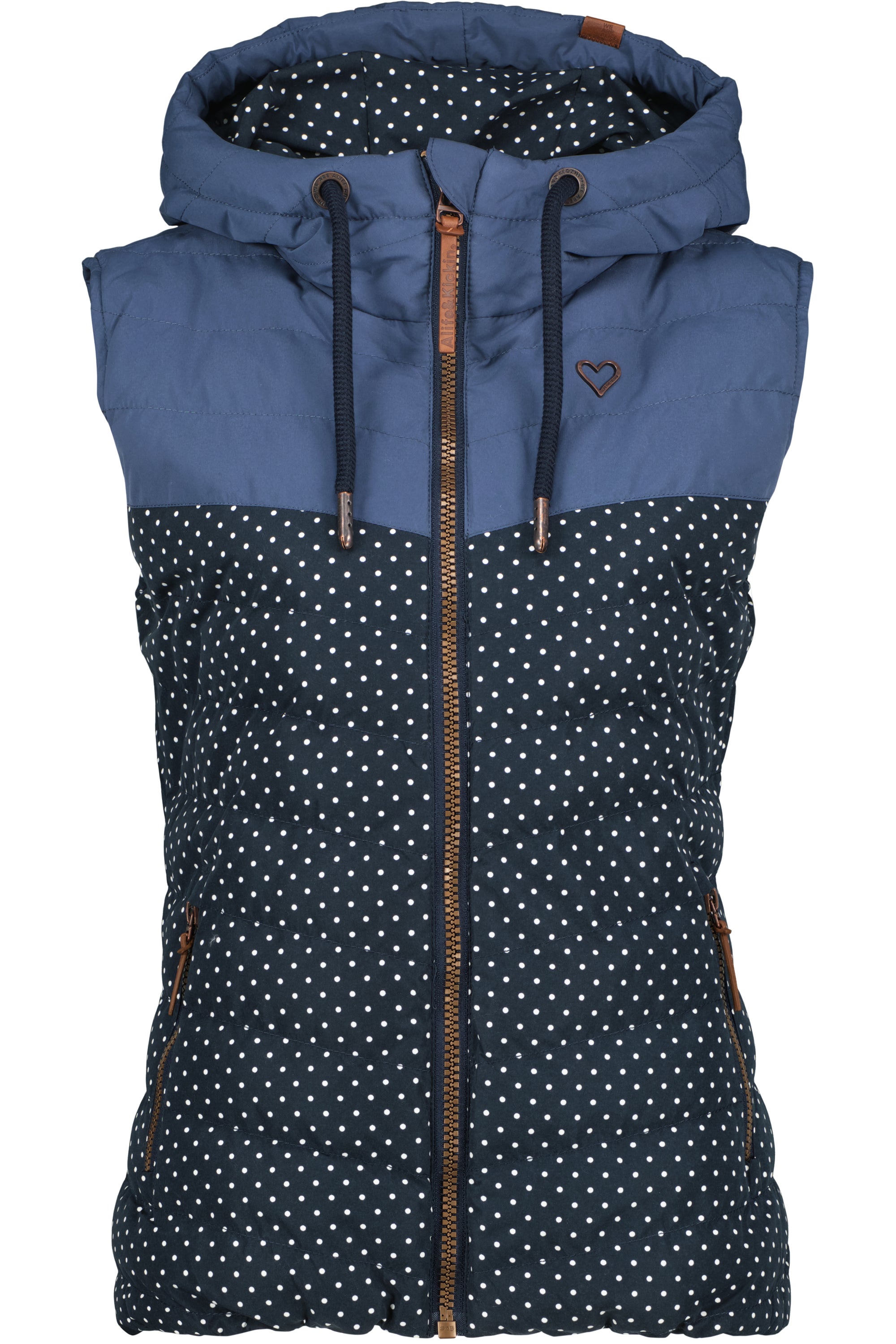 CherryAK B Steppweste Damen Dunkelblau