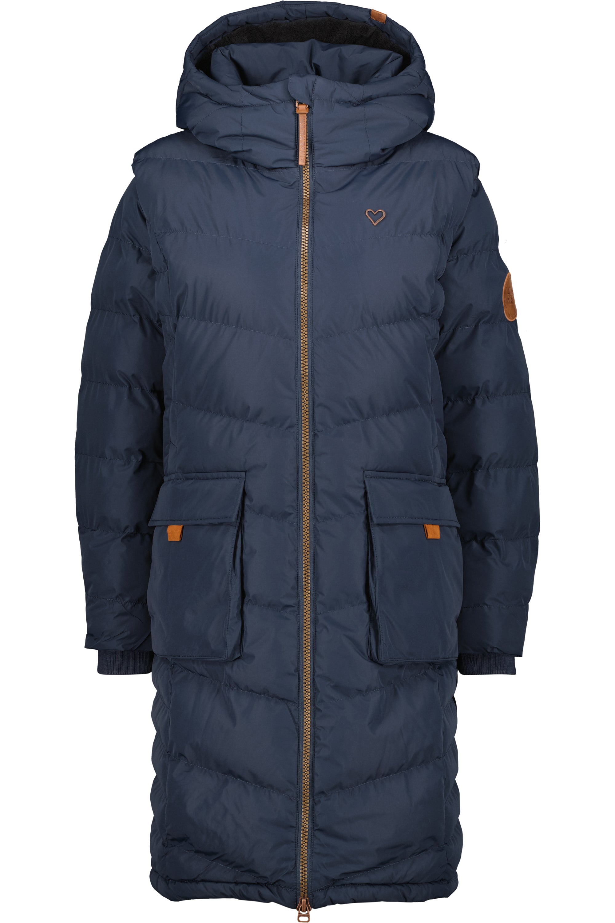 PetraAK A Winterjacke Damen Dunkelblau