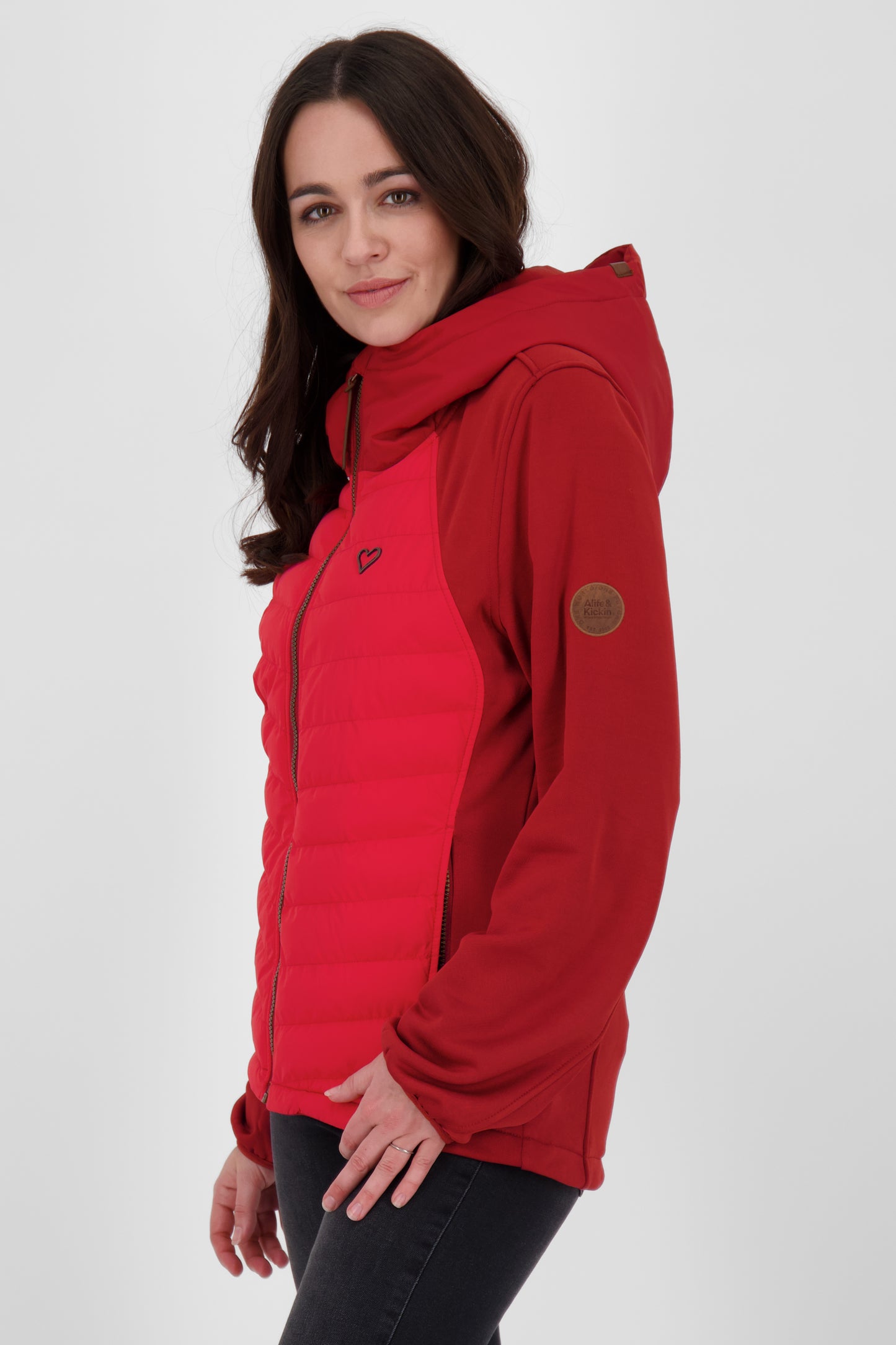 SoleneAK A von Alife and Kickin - Hybridjacke mit vielen Funktionen für Damen Dunkelrot