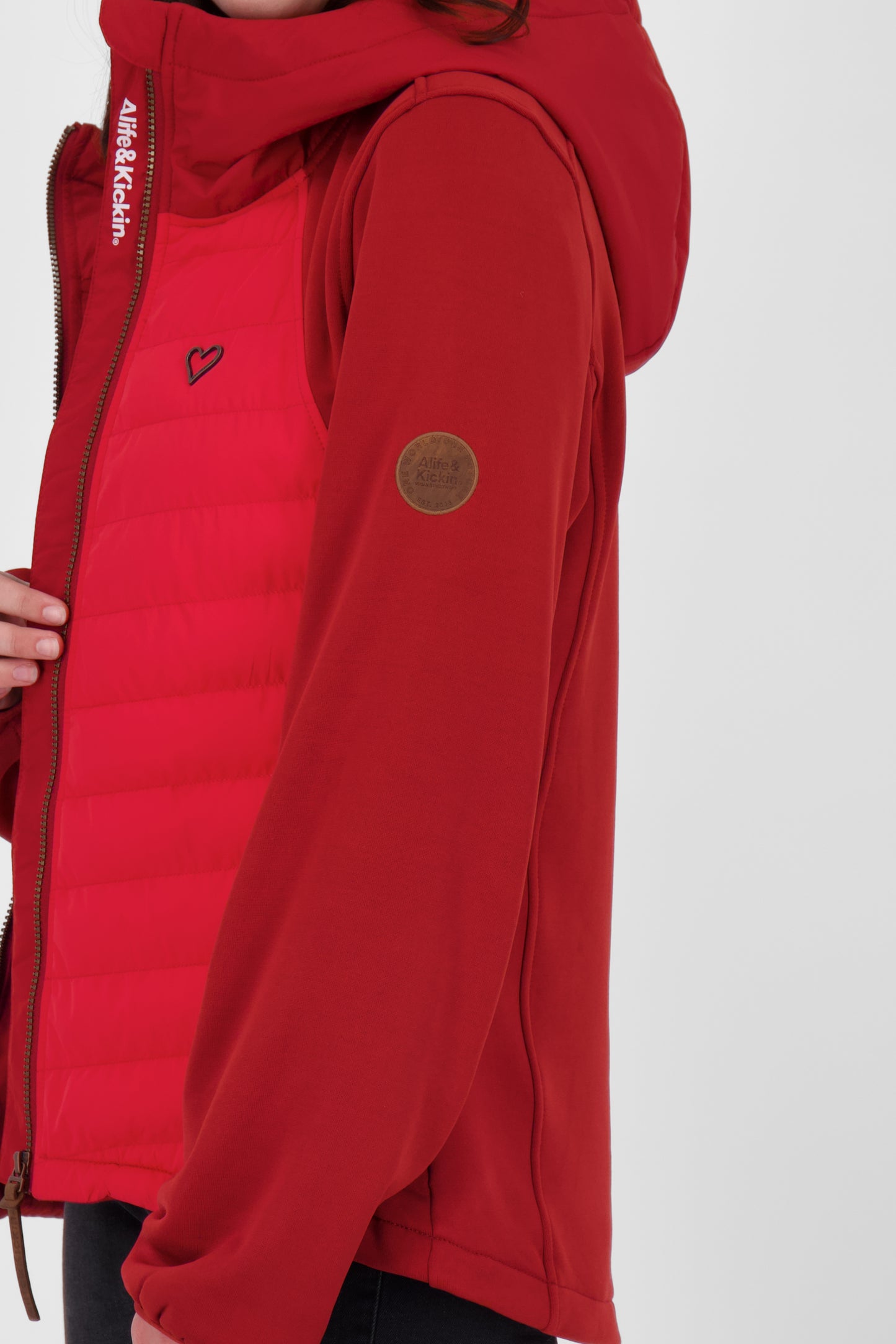 SoleneAK A von Alife and Kickin - Hybridjacke mit vielen Funktionen für Damen Dunkelrot