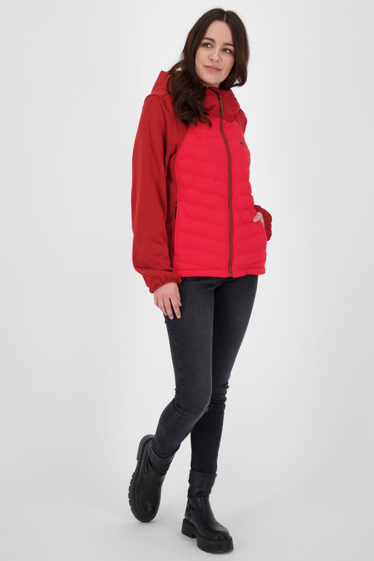 SoleneAK A von Alife and Kickin - Hybridjacke mit vielen Funktionen für Damen Dunkelrot