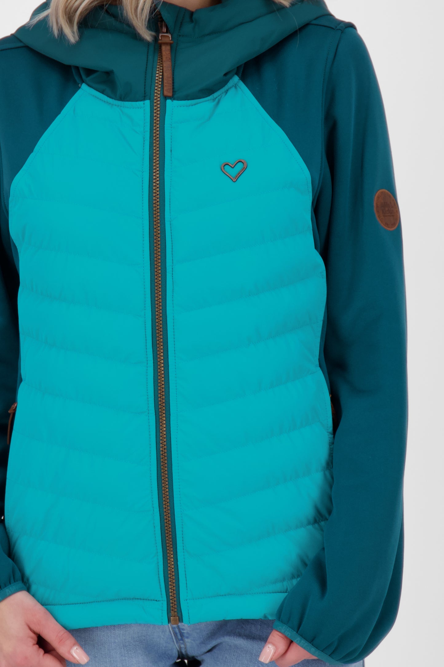SoleneAK A von Alife and Kickin - Hybridjacke mit vielen Funktionen für Damen Dunkelgrün