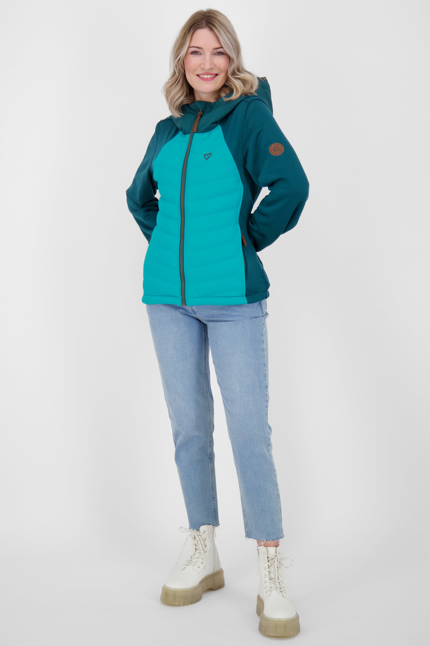 SoleneAK A von Alife and Kickin - Hybridjacke mit vielen Funktionen für Damen Dunkelgrün