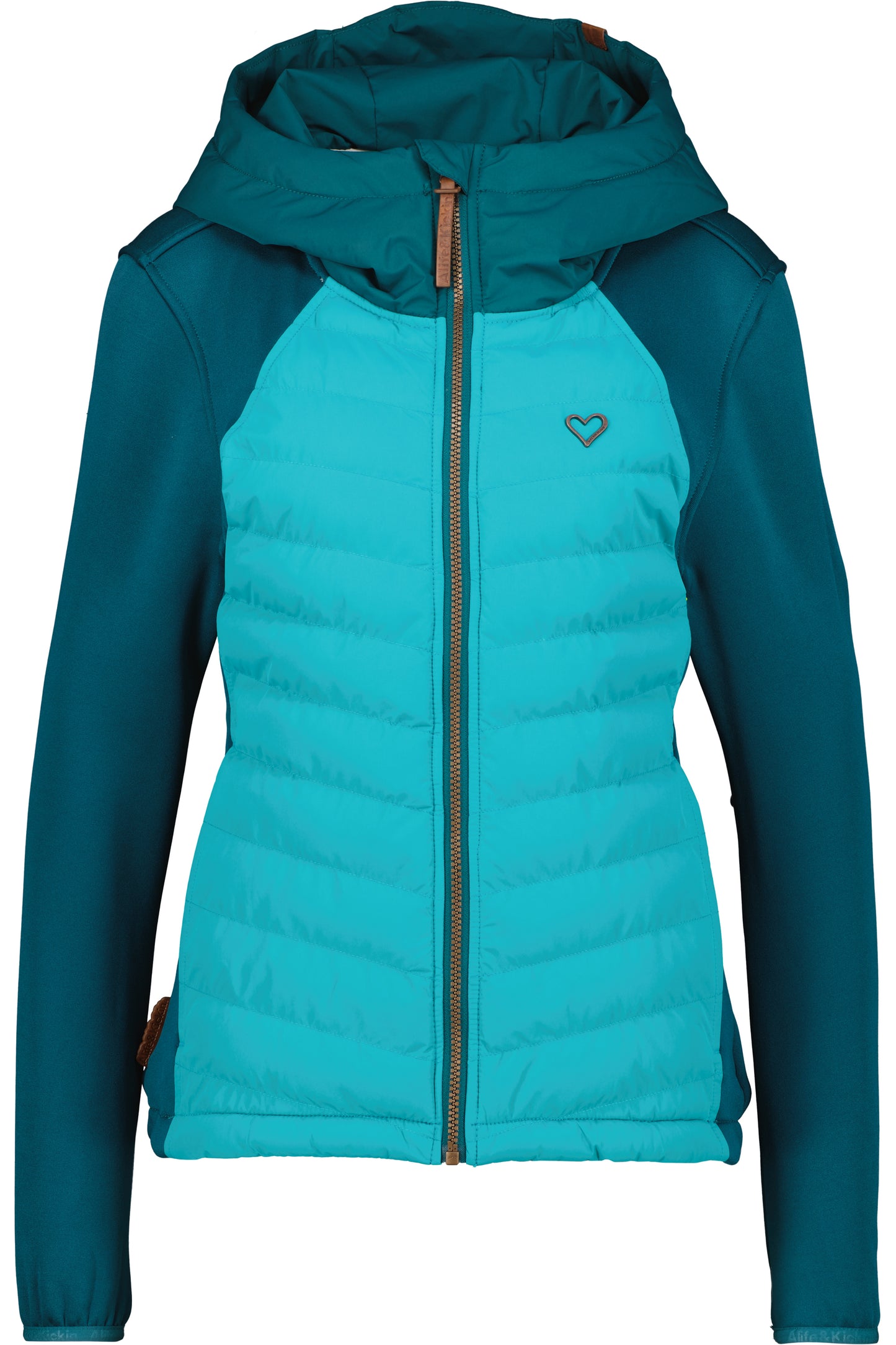 SoleneAK A von Alife and Kickin - Hybridjacke mit vielen Funktionen für Damen Dunkelgrün
