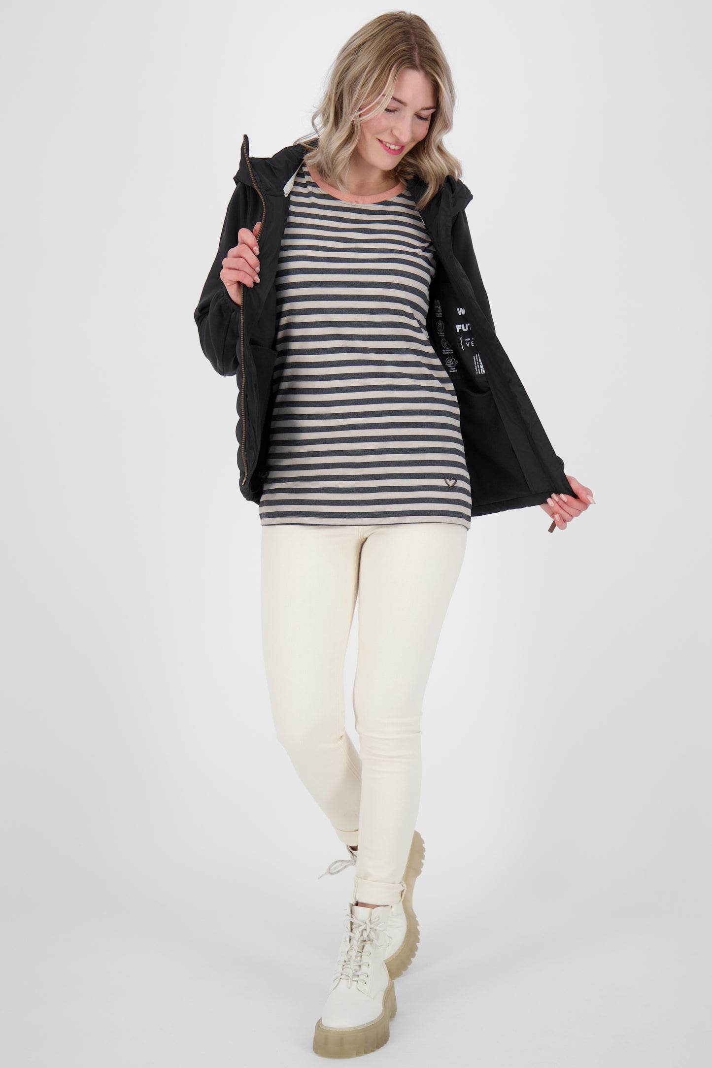 SoleneAK A von Alife and Kickin - Hybridjacke mit vielen Funktionen für Damen Schwarz