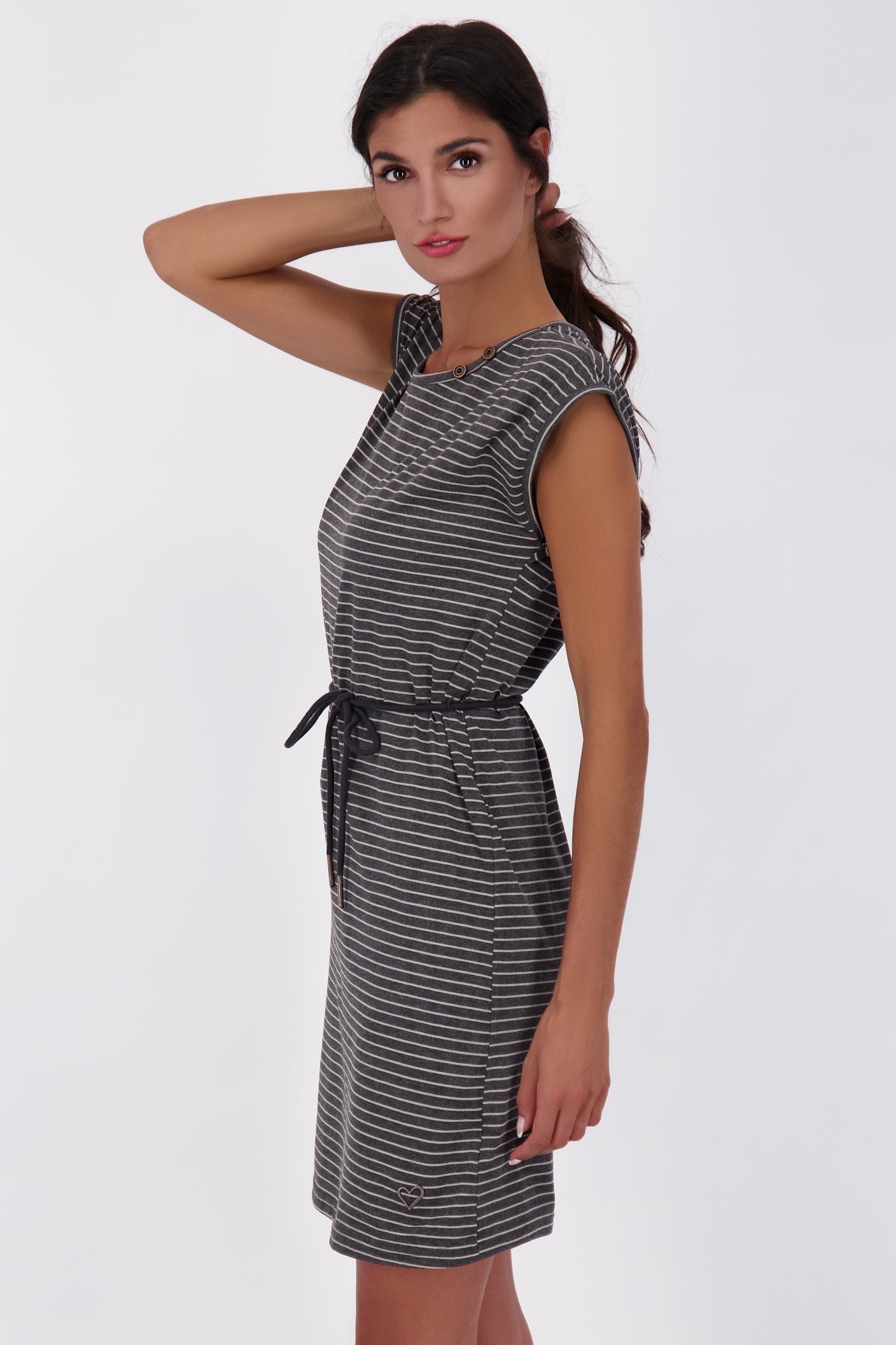 Damenkleid EllenAK Z mit Bindegürtel: Individuell anpassbar für eine perfekte Silhouette Schwarz