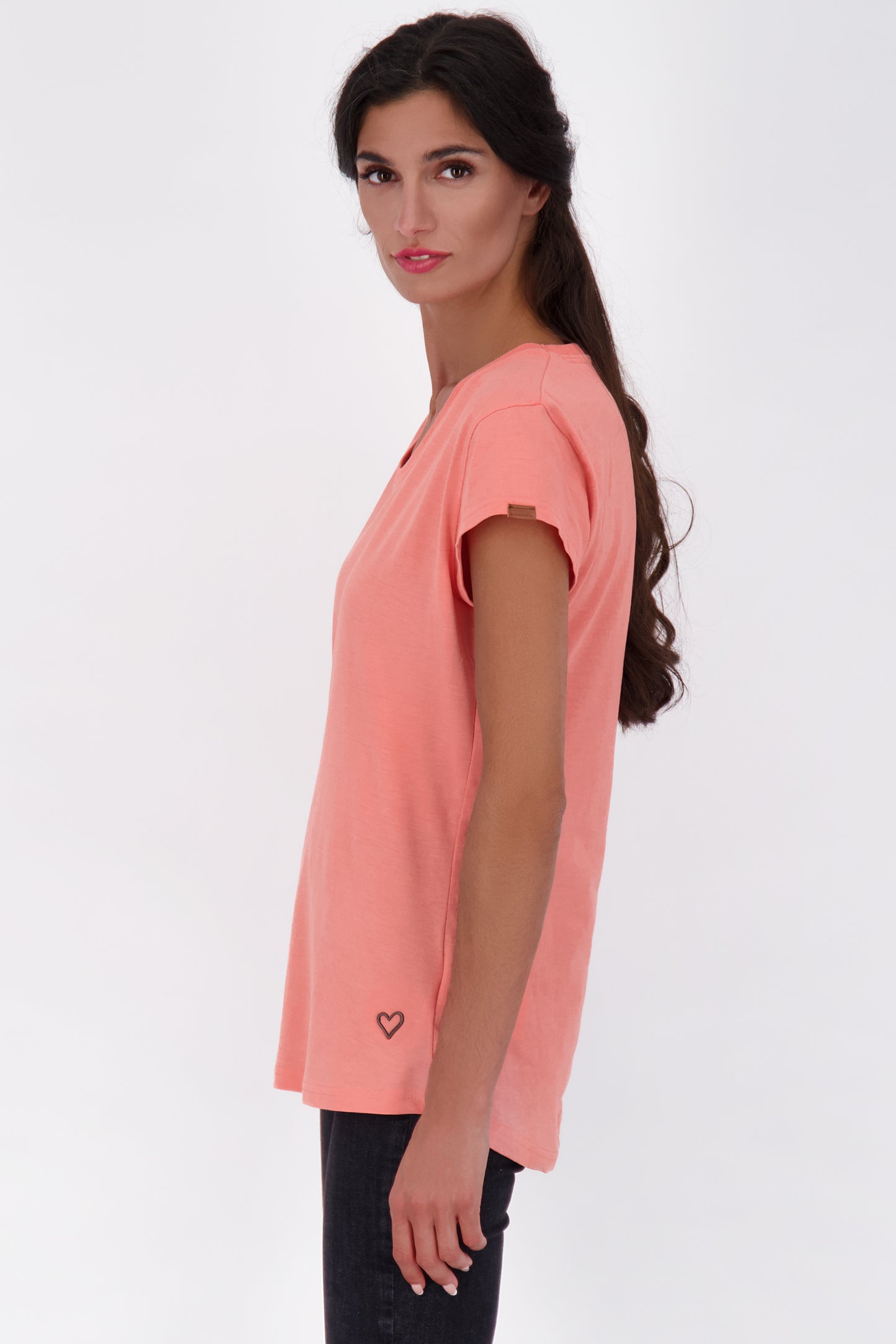 MimmyAK Z T-Shirt Damen mit Streifen Orange
