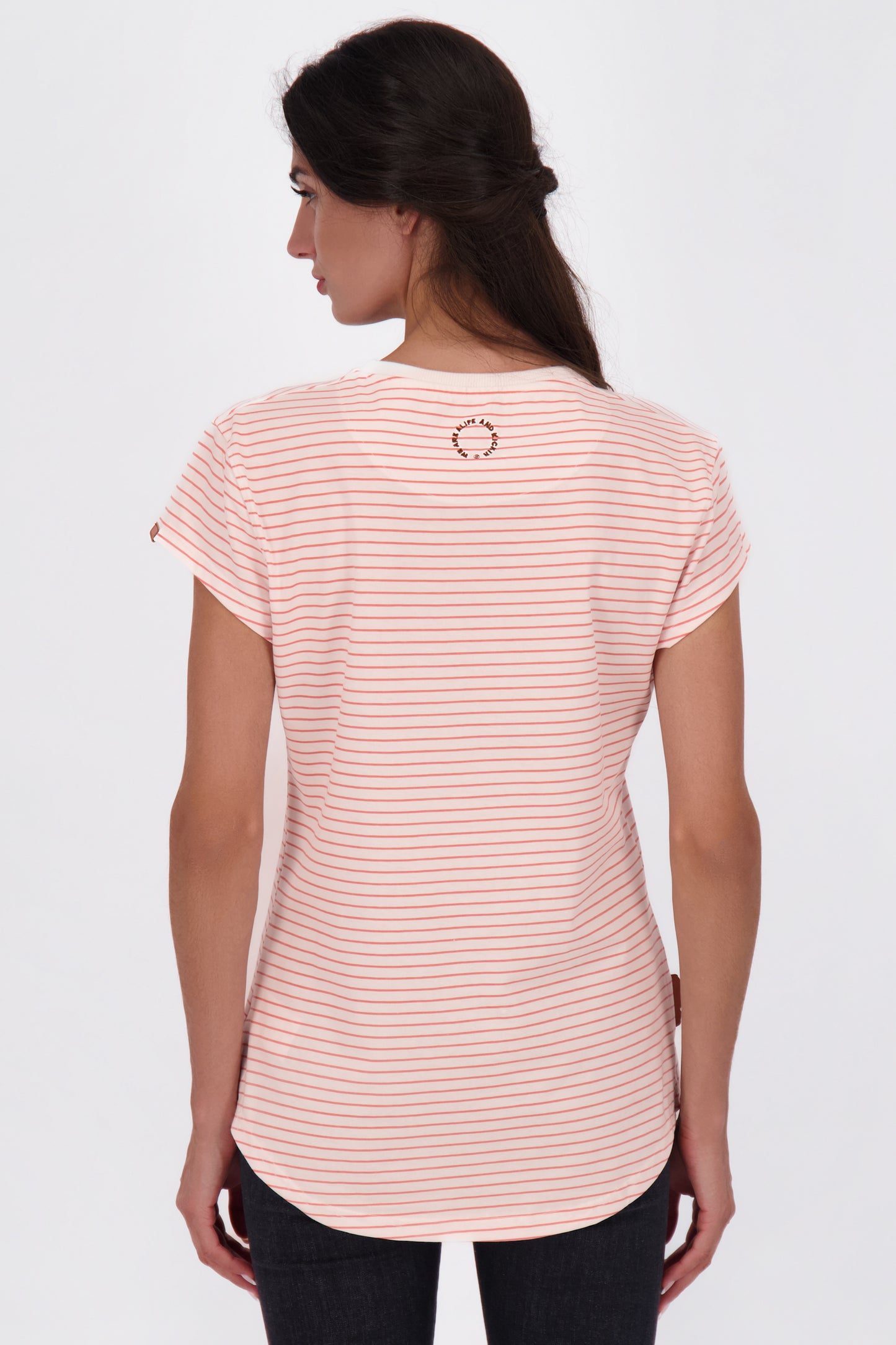MimmyAK Z T-Shirt Damen mit Streifen Orange