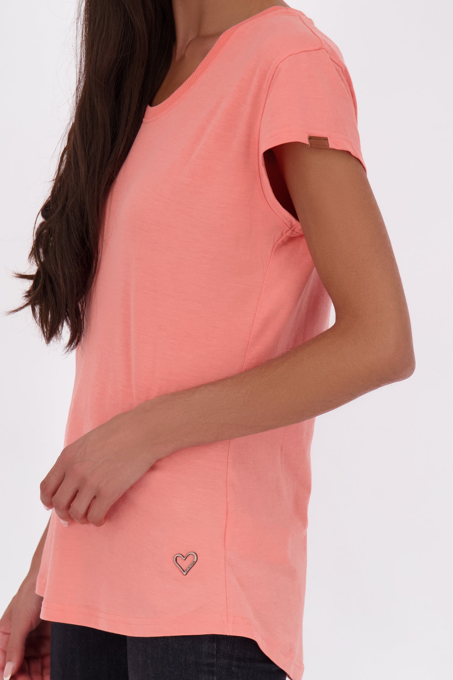 MimmyAK Z T-Shirt Damen mit Streifen Orange