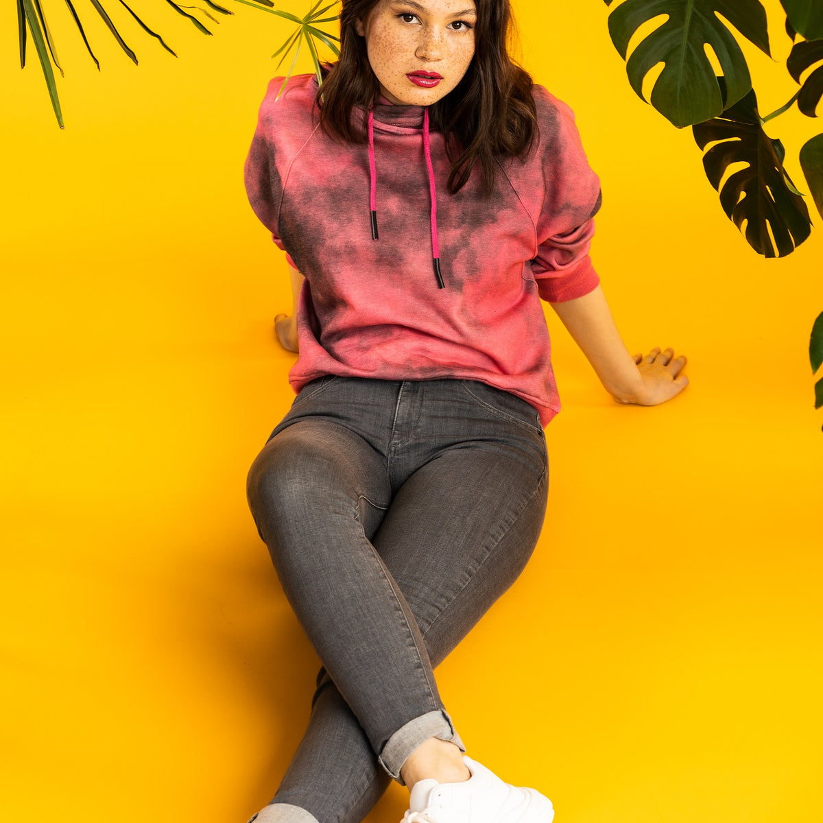 Liaak A Sweat-Shirt Pour Femme Avec Col Montant XS-XXL, Mélange Dacajou, XL