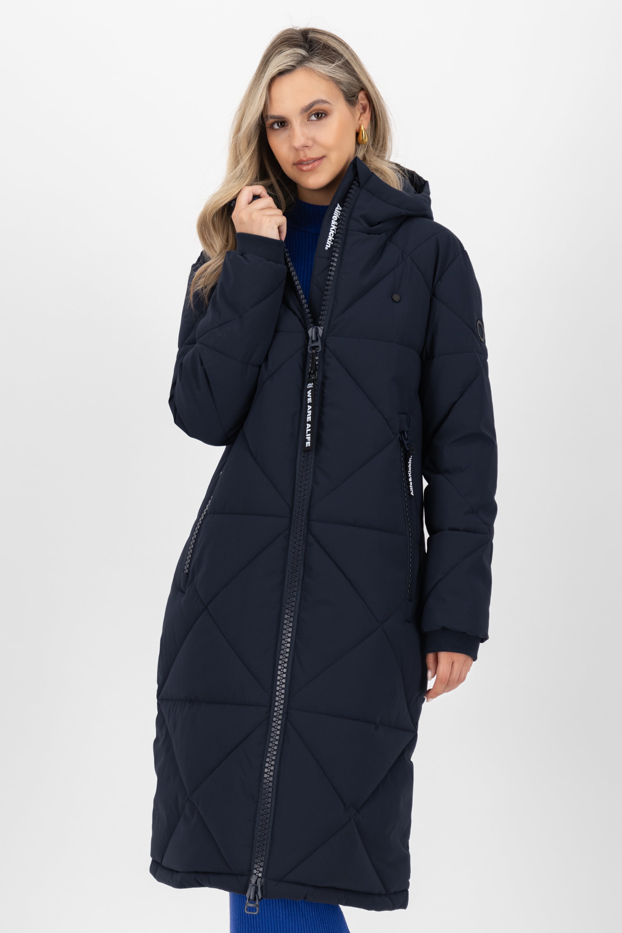 Steppjacke Damen EnyaAK A modern Dunkelblau