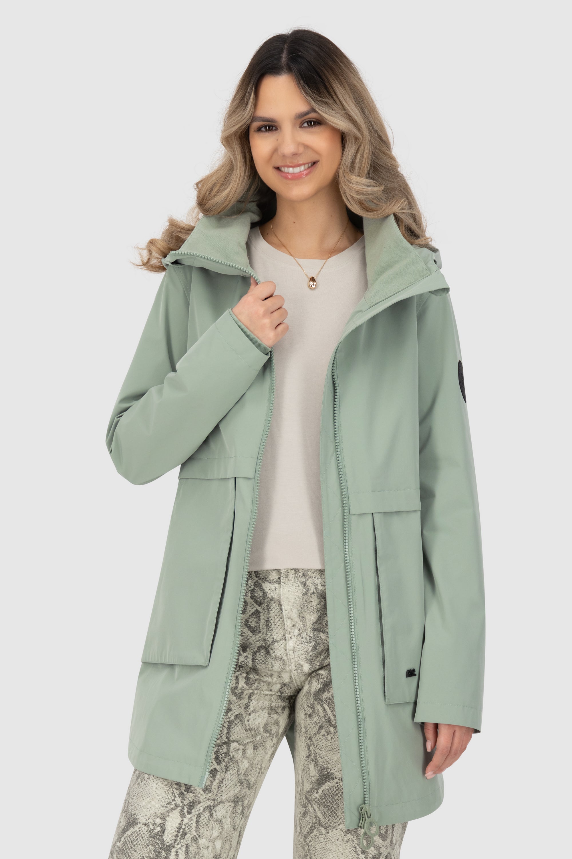 NoelieAK A Parka Hellgrün