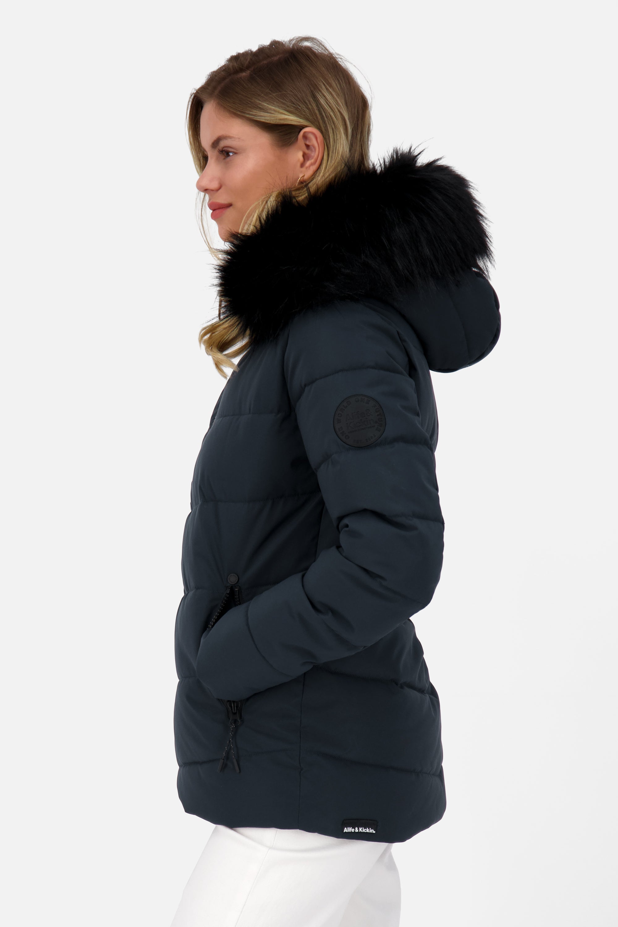 AdelaAK A Puffer Jacket Dunkelblau