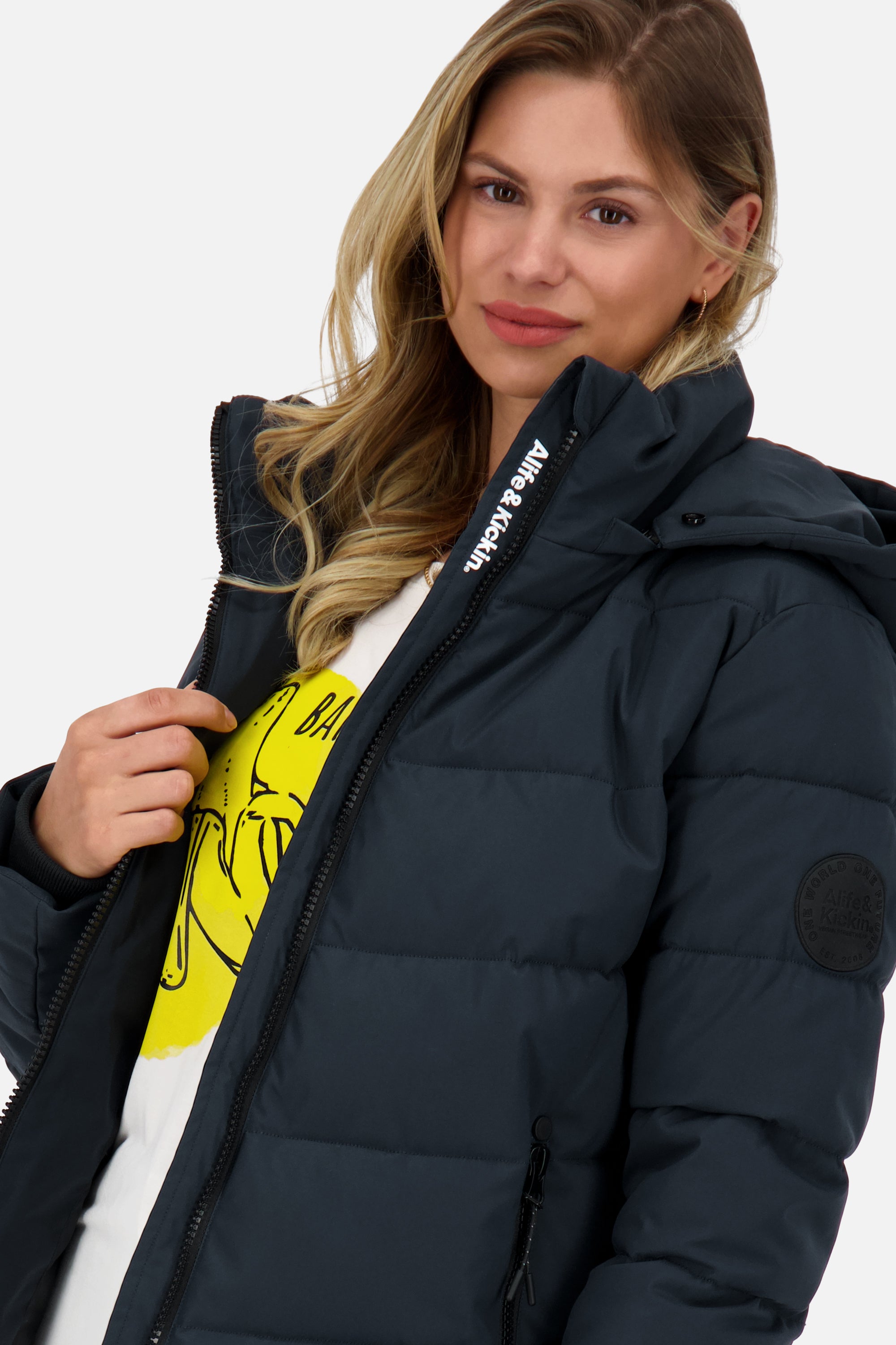 AdelaAK A Puffer Jacket Dunkelblau