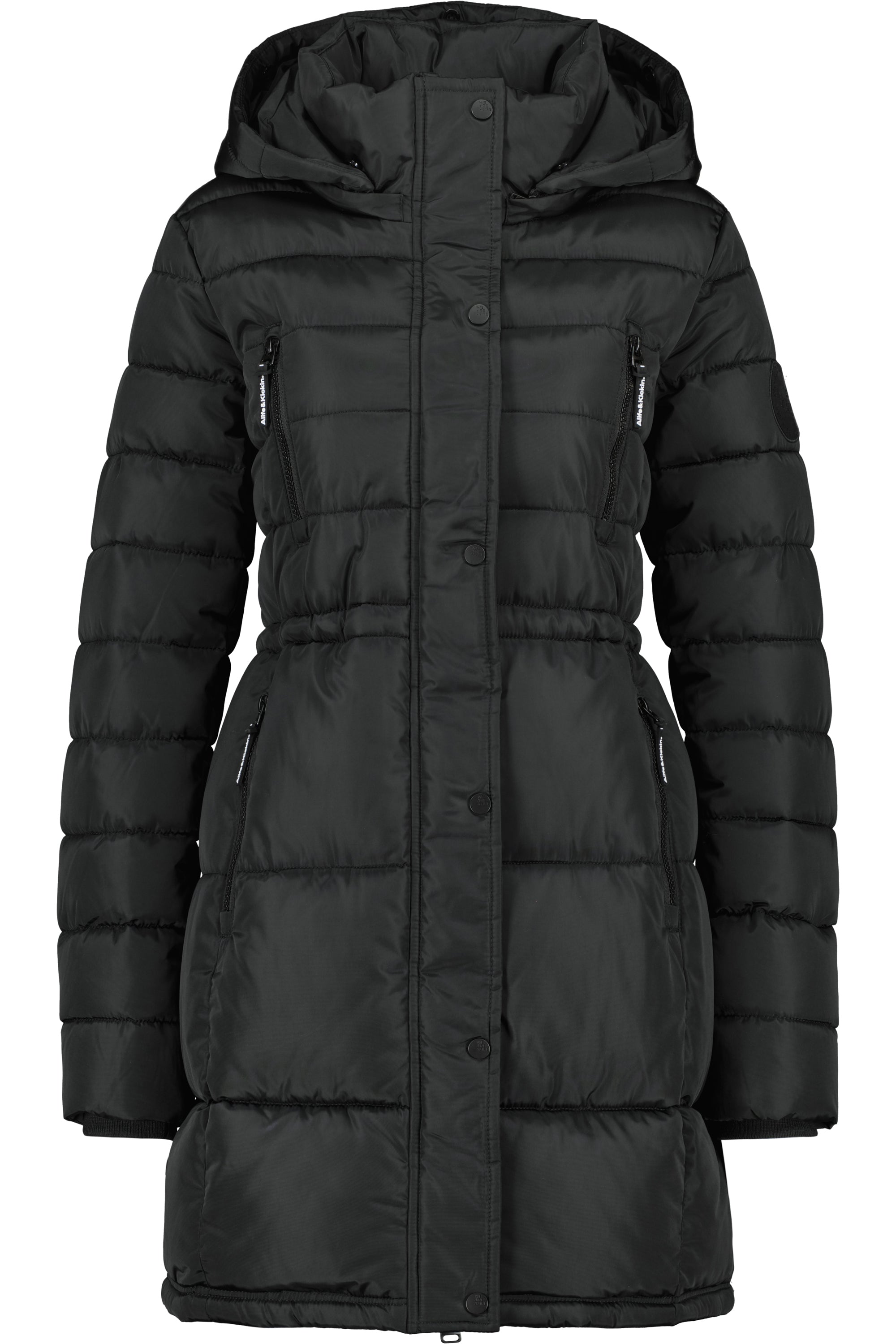 Black winter puffer coat online