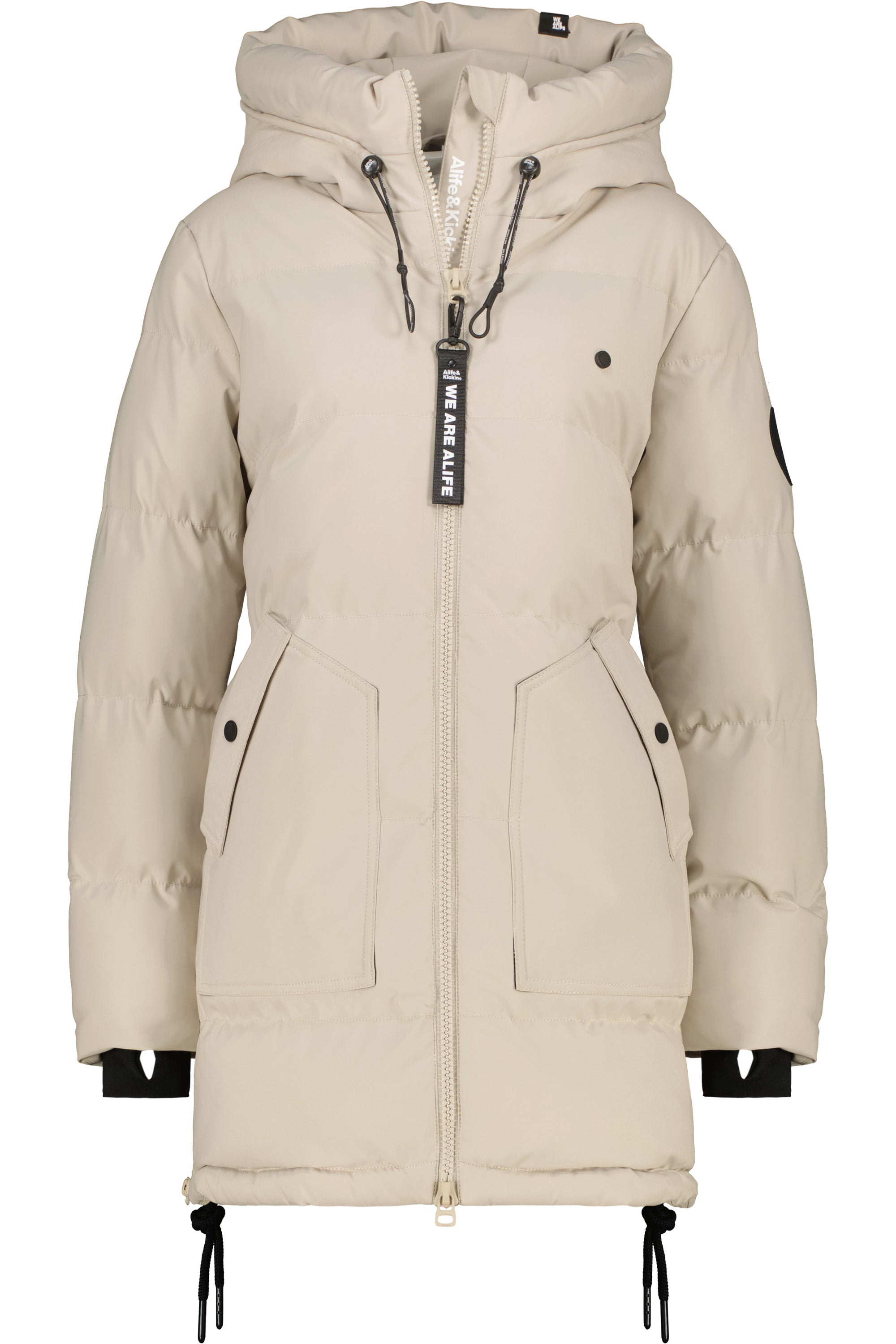 CathyAK A Puffer Parka Beige