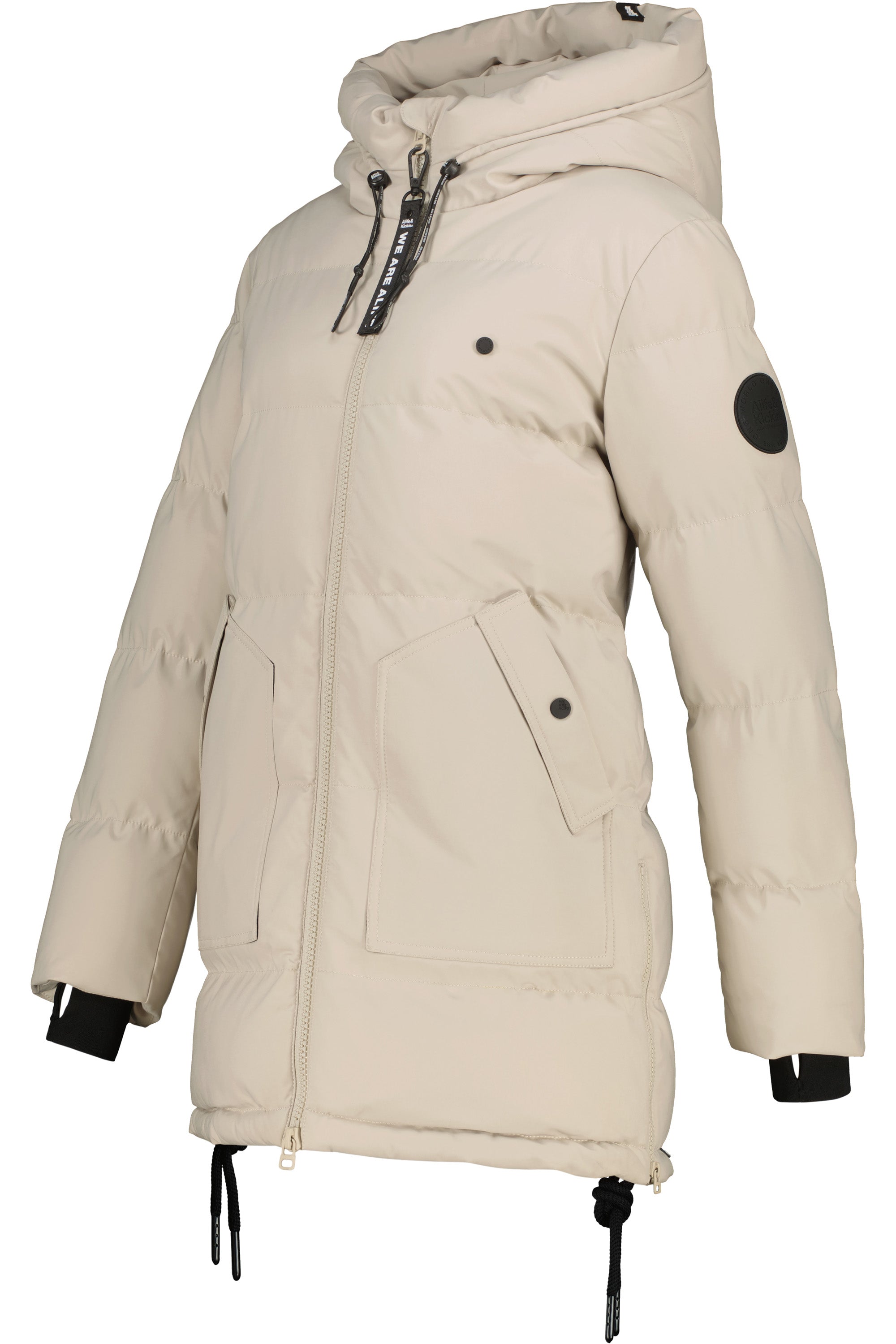 CathyAK A Puffer Parka Beige