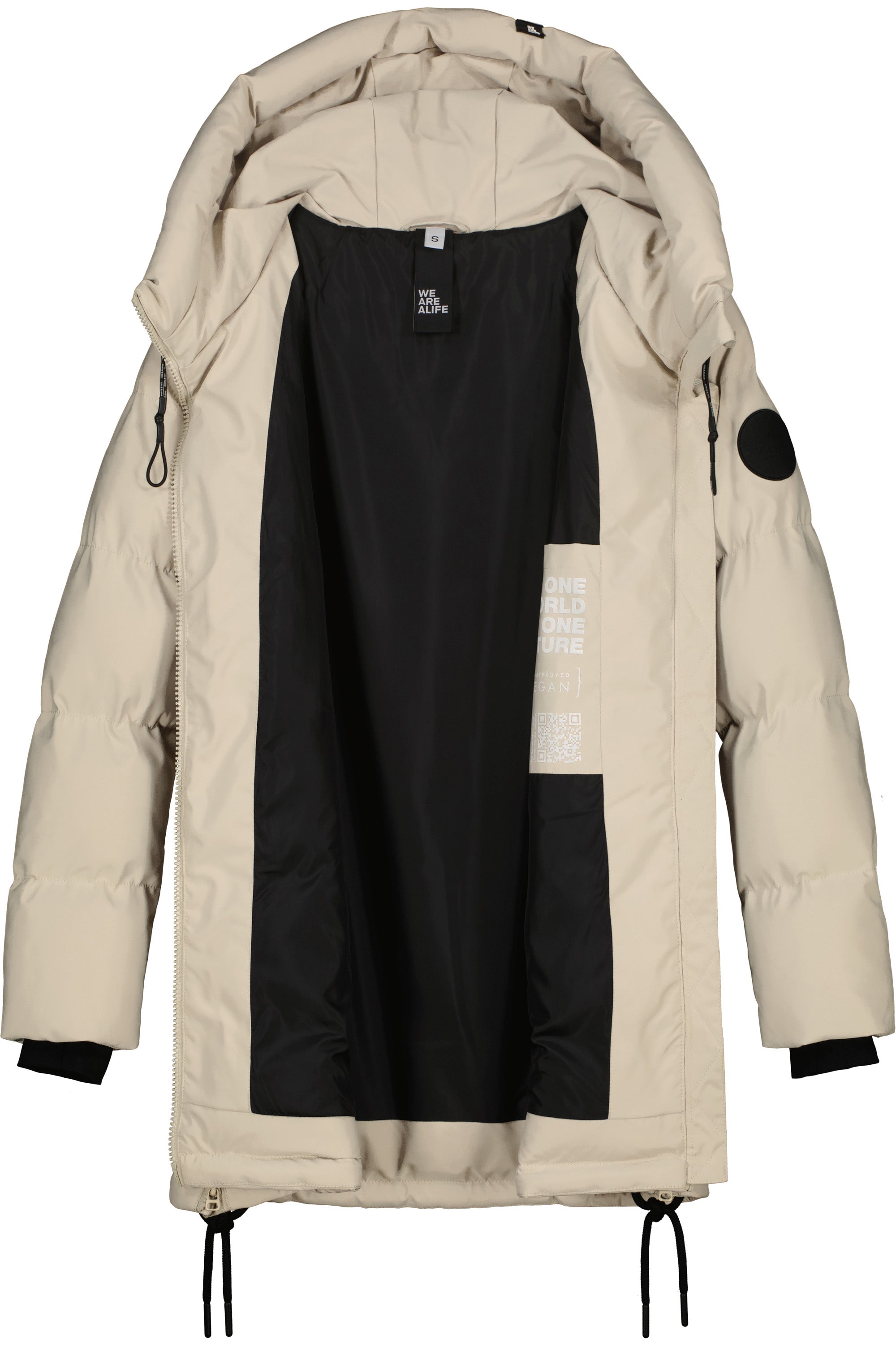 CathyAK A Puffer Parka Beige