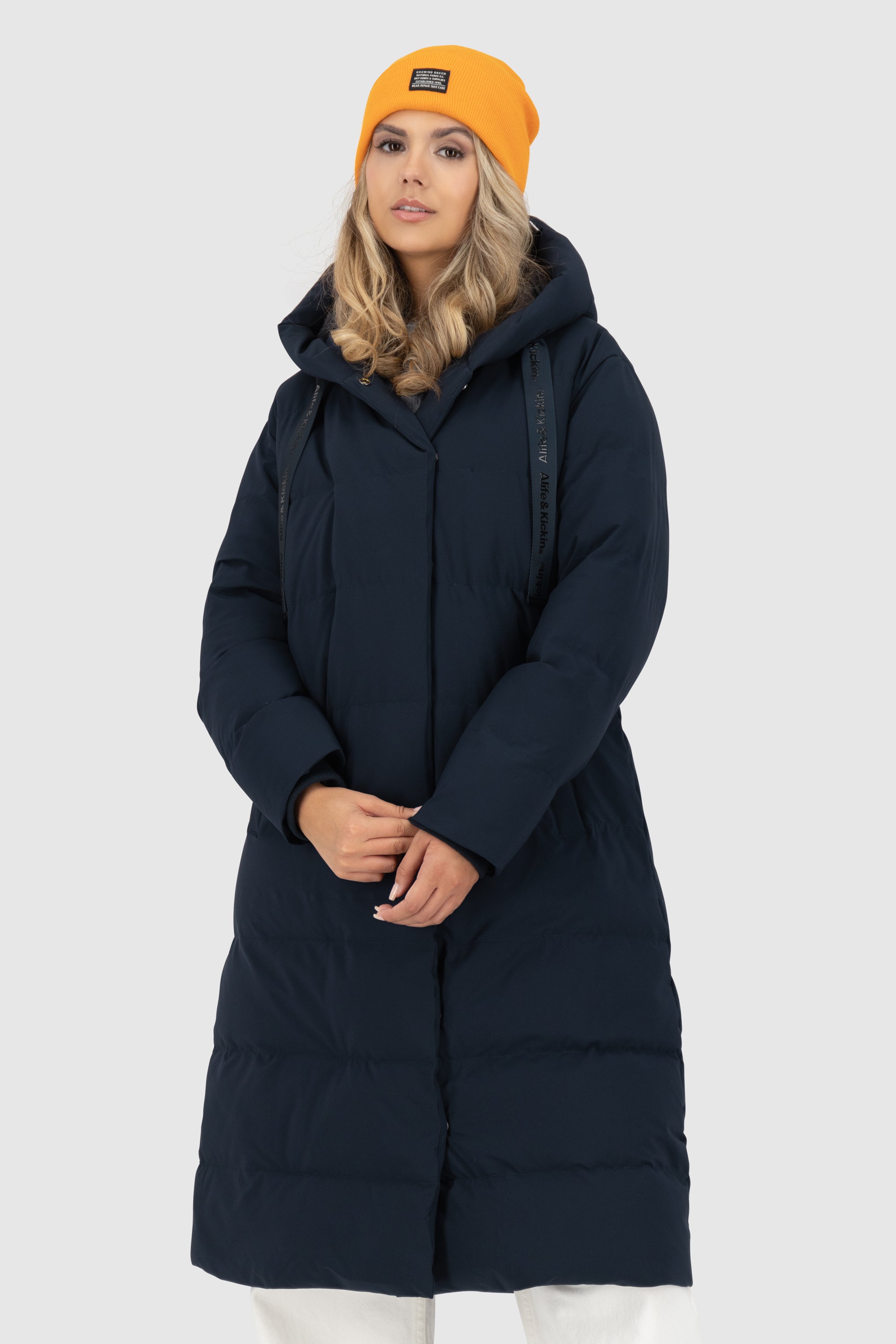 DitteAK A Puffer Coat Dunkelblau