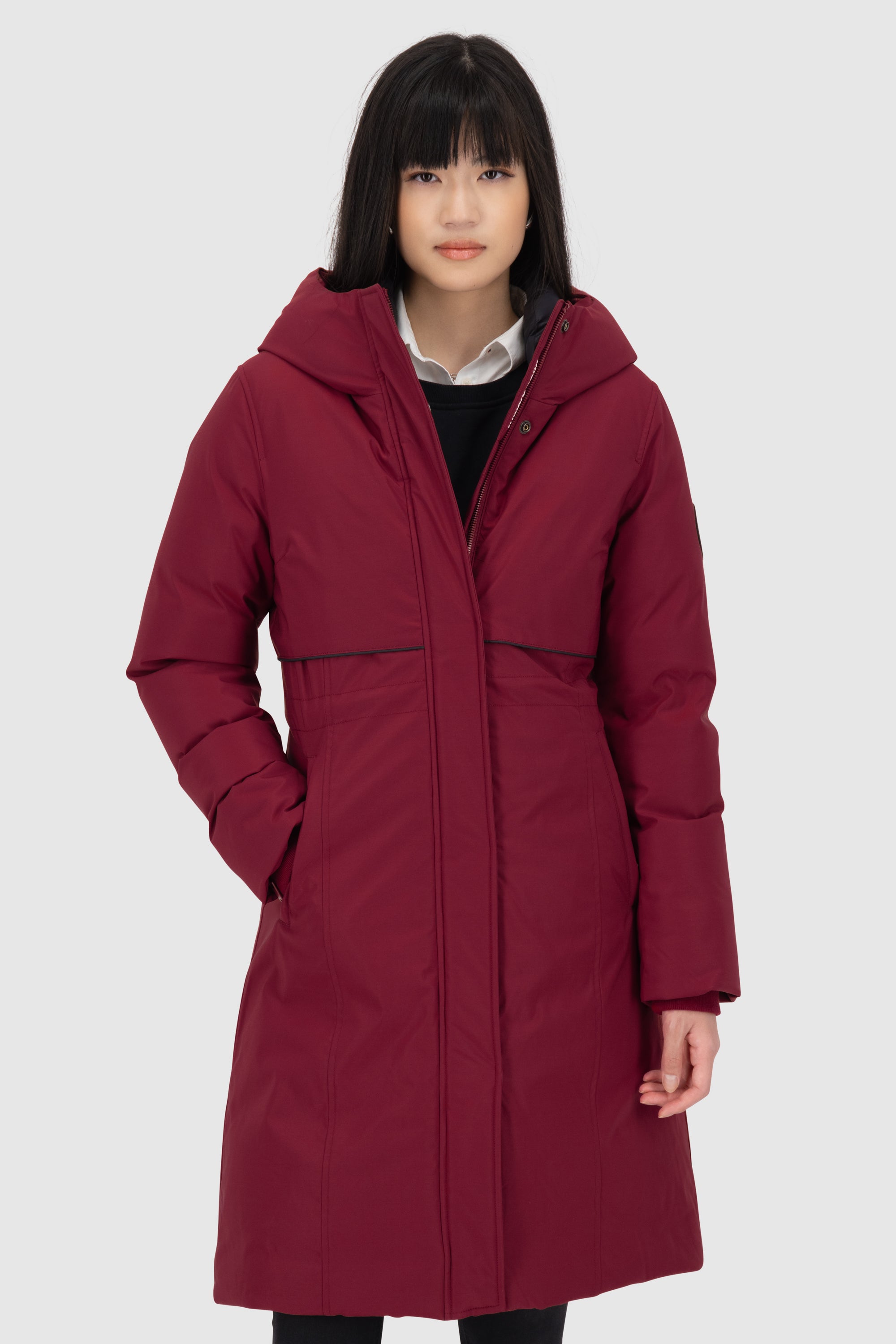 CarsynAK A Coat short Dunkelrot