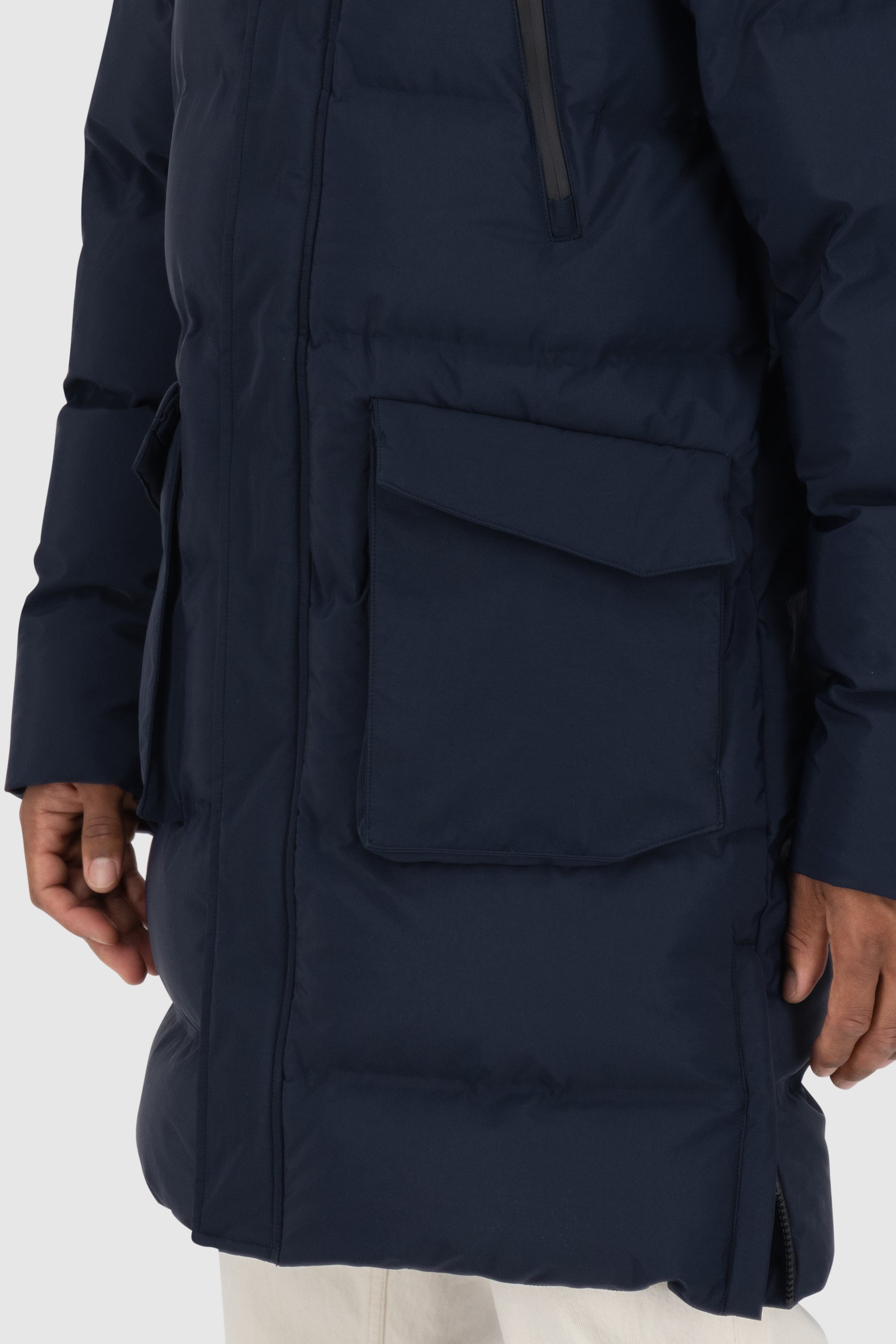 SaulAK A Puffer Parka Dunkelblau