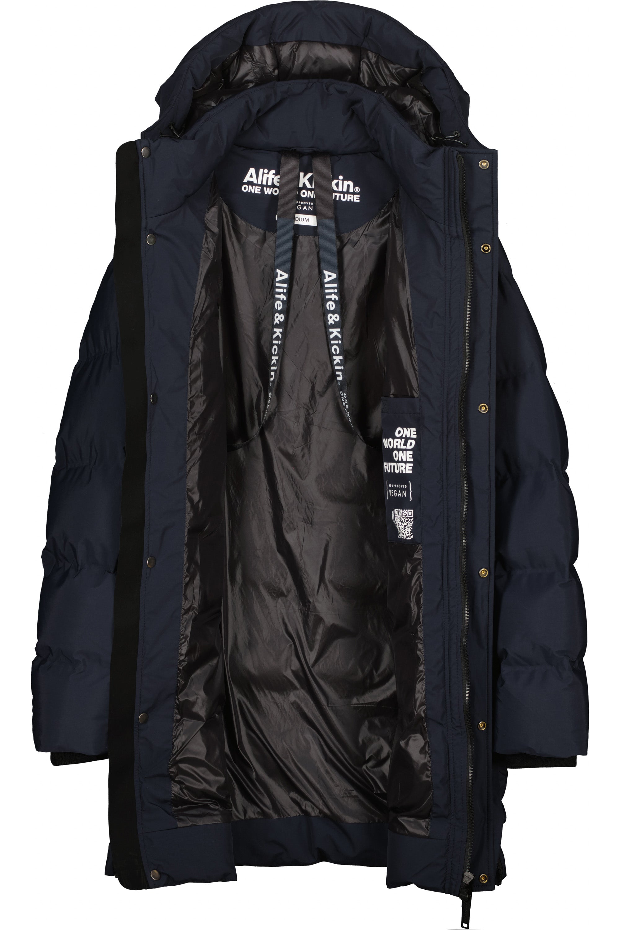 SaulAK A Puffer Parka Dunkelblau