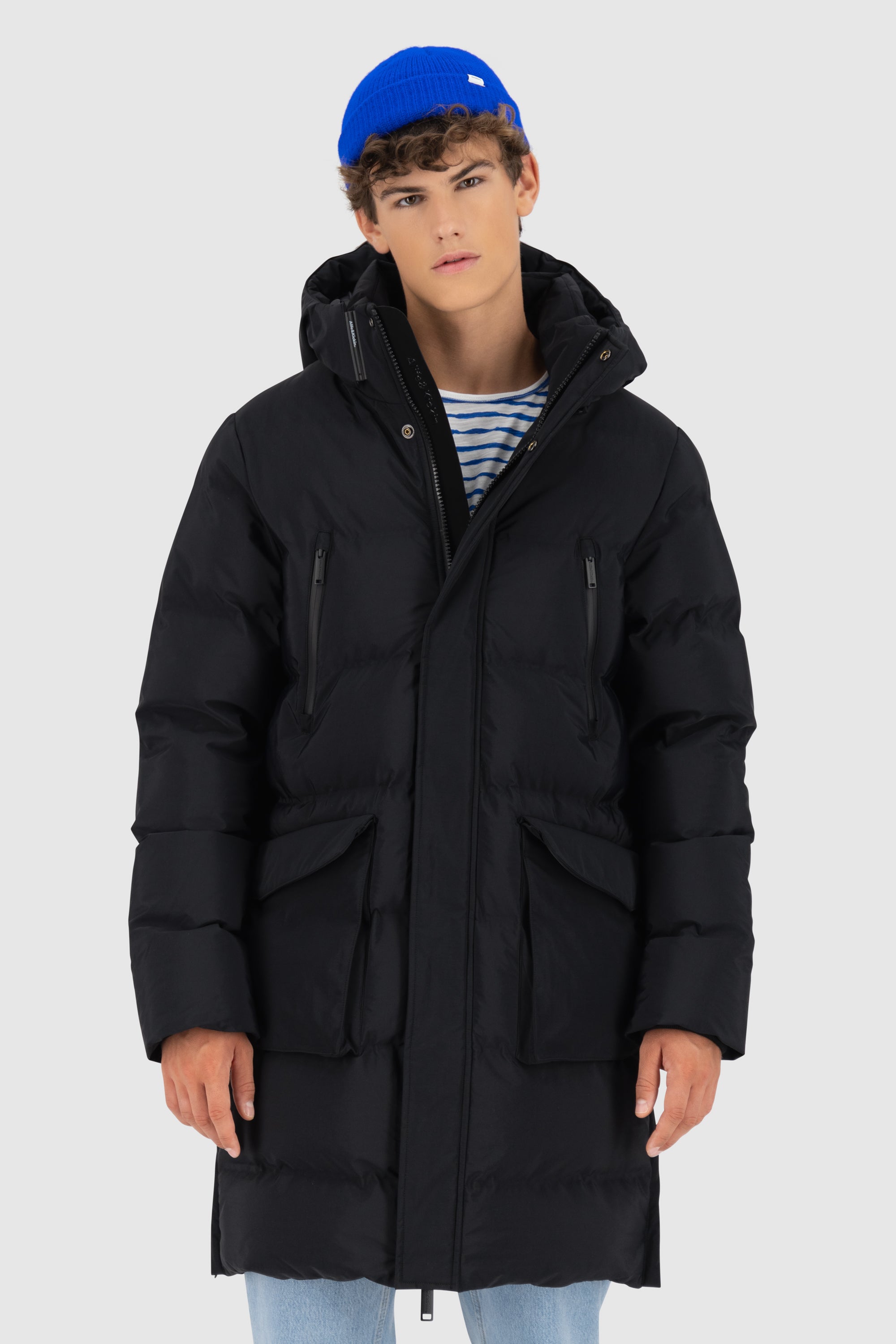 SaulAK A Puffer Parka Schwarz