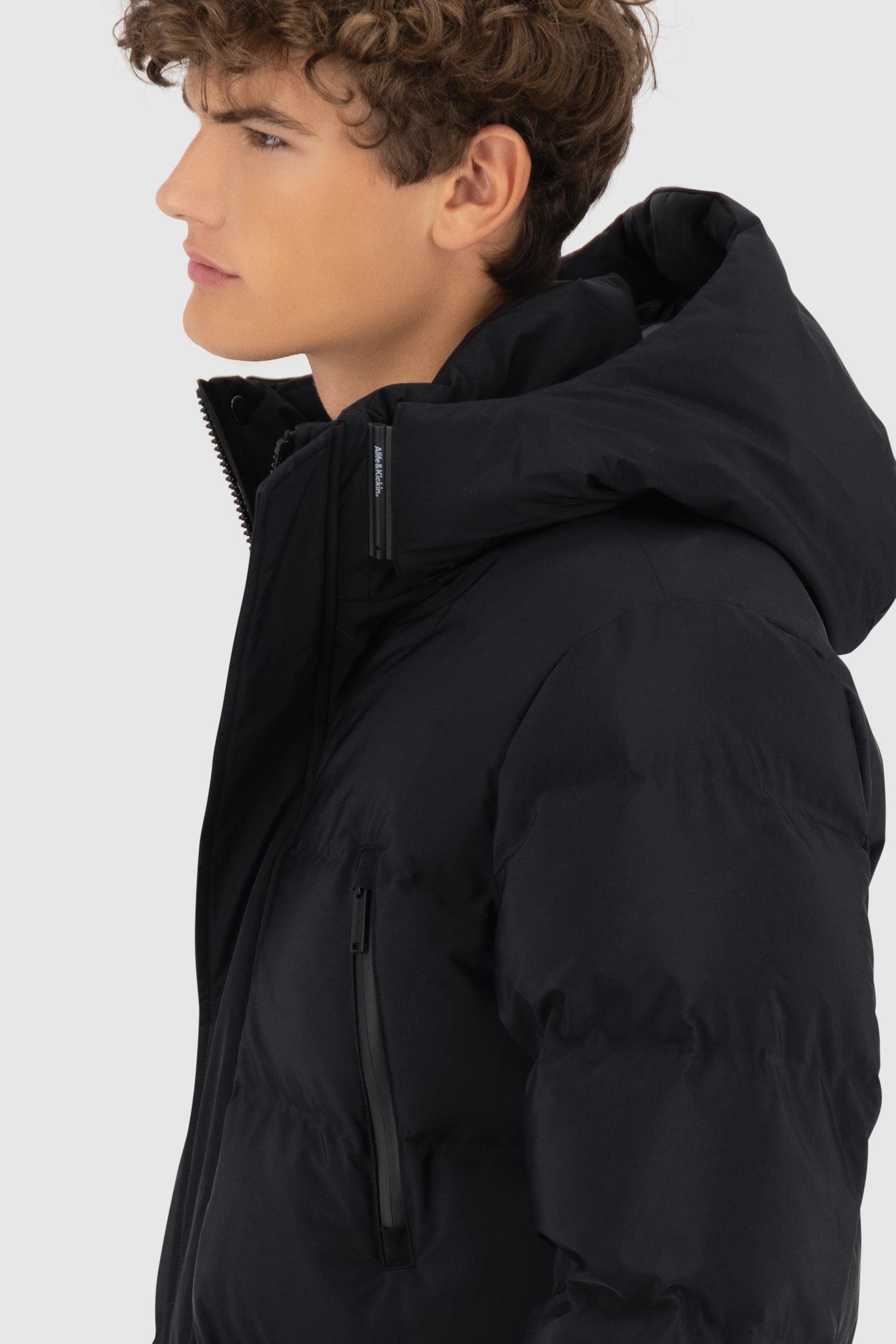 SaulAK A Puffer Parka Schwarz