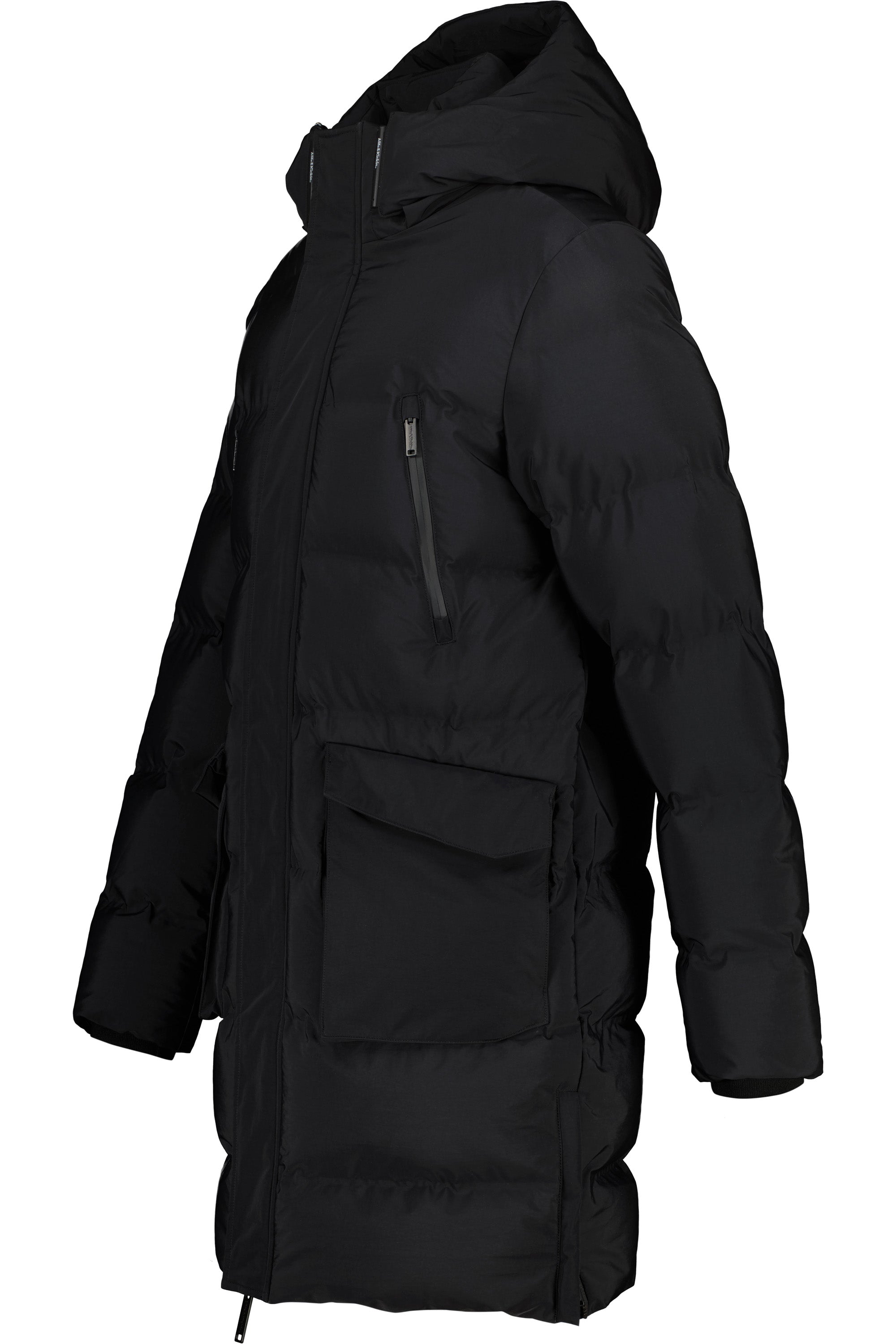 SaulAK A Puffer Parka Schwarz