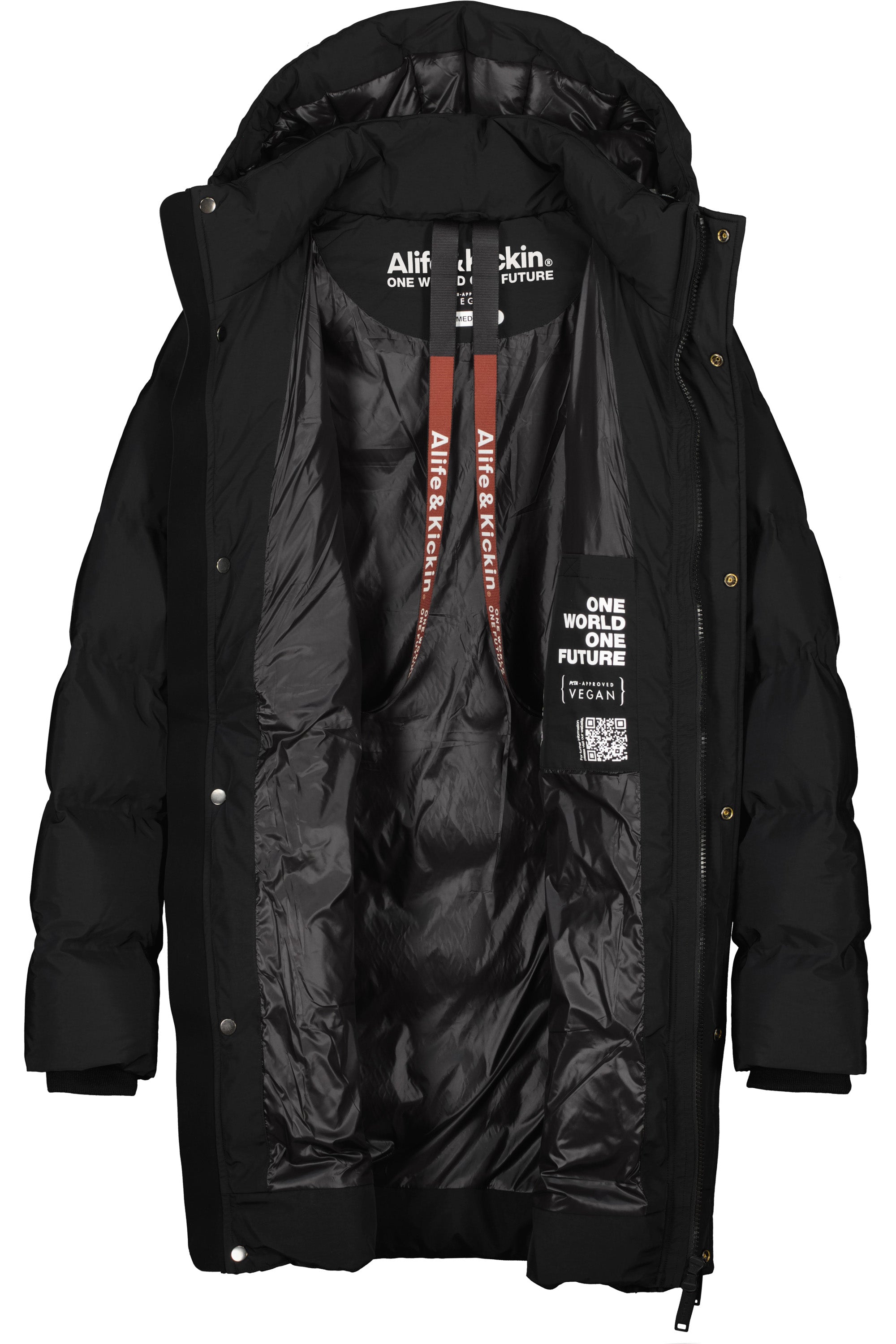 SaulAK A Puffer Parka Schwarz