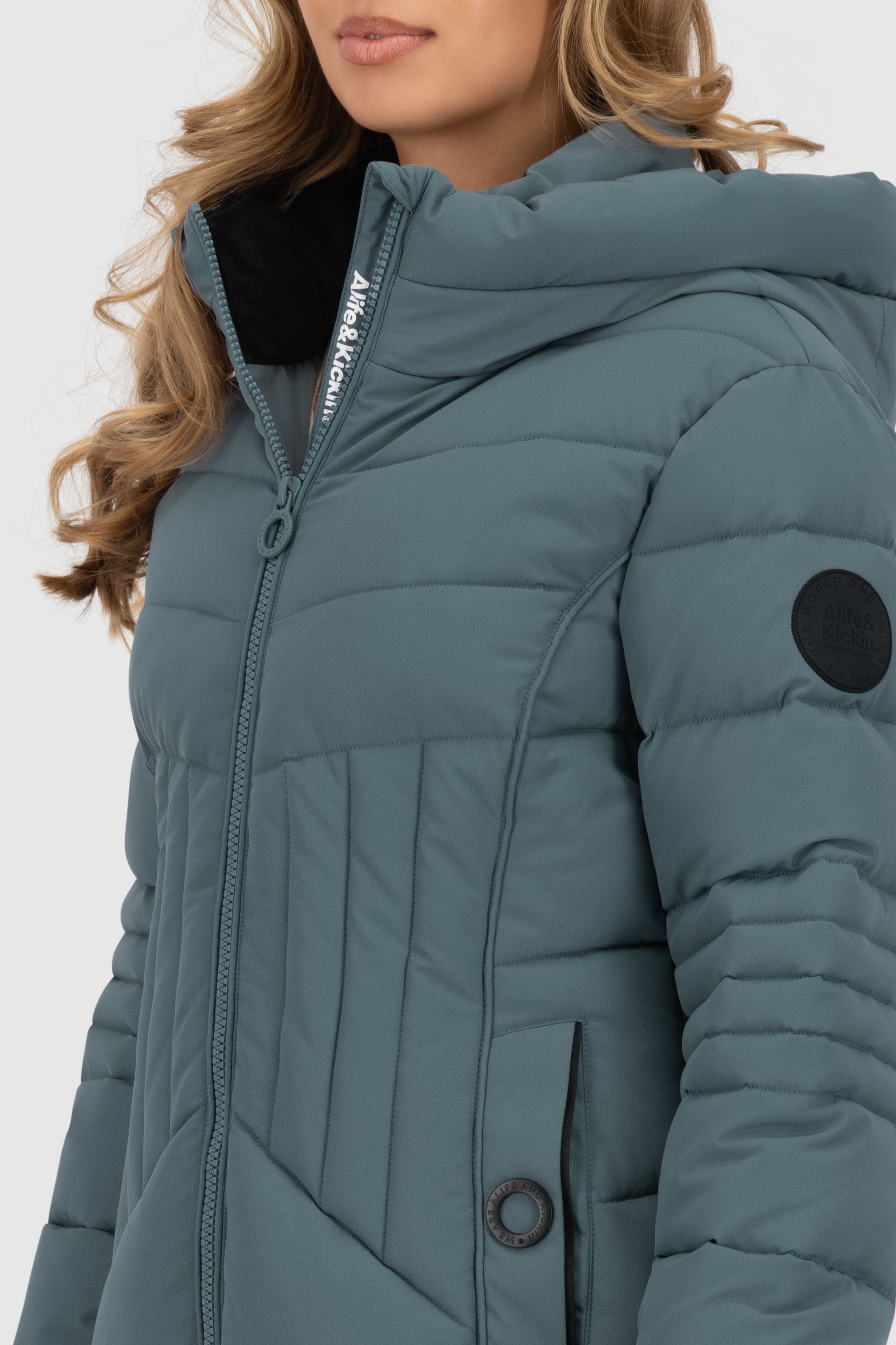 PriscillaAK A Puffer Parka Hellblau