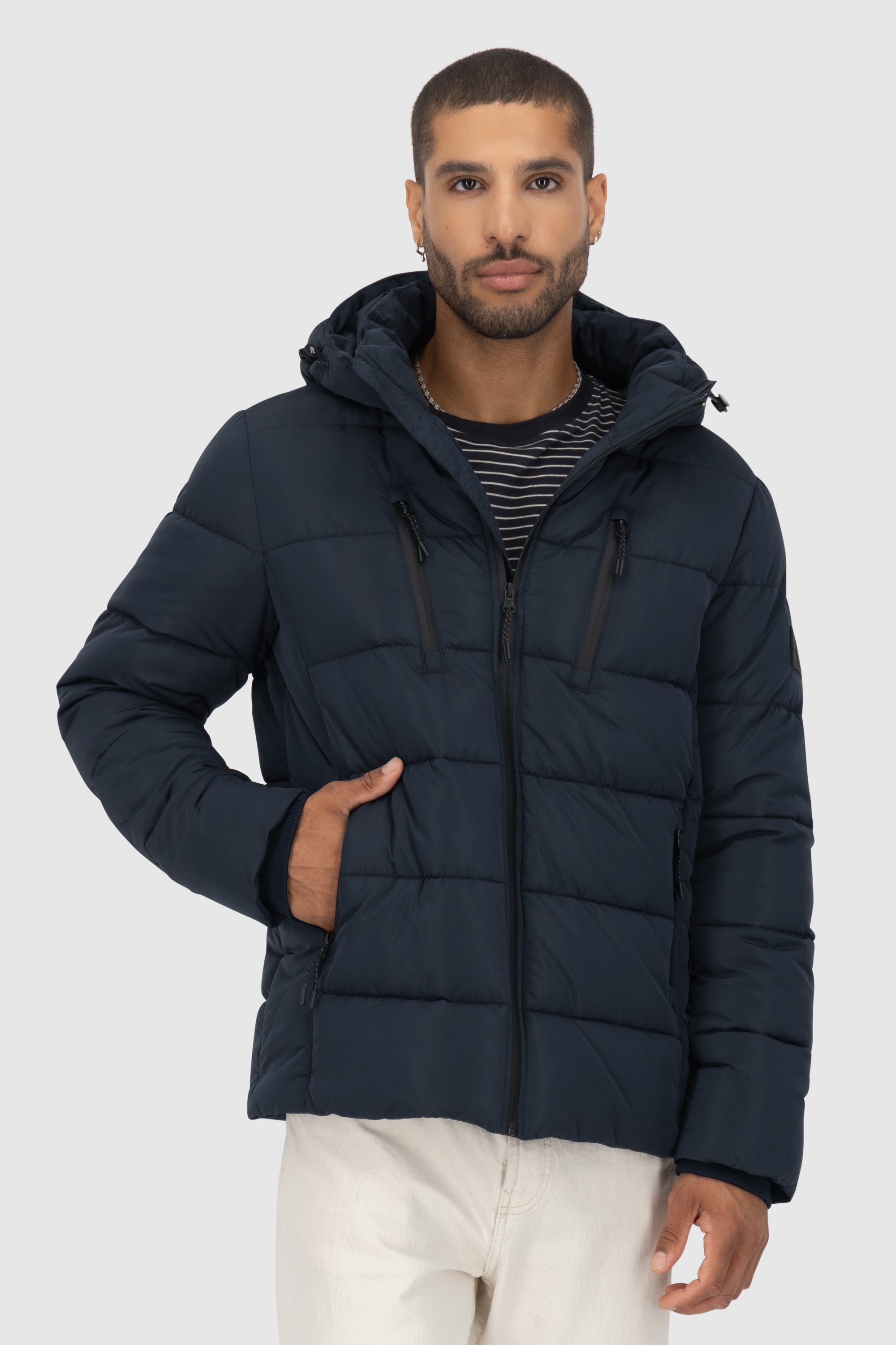 BranAK A Puffer Jacket Dunkelblau