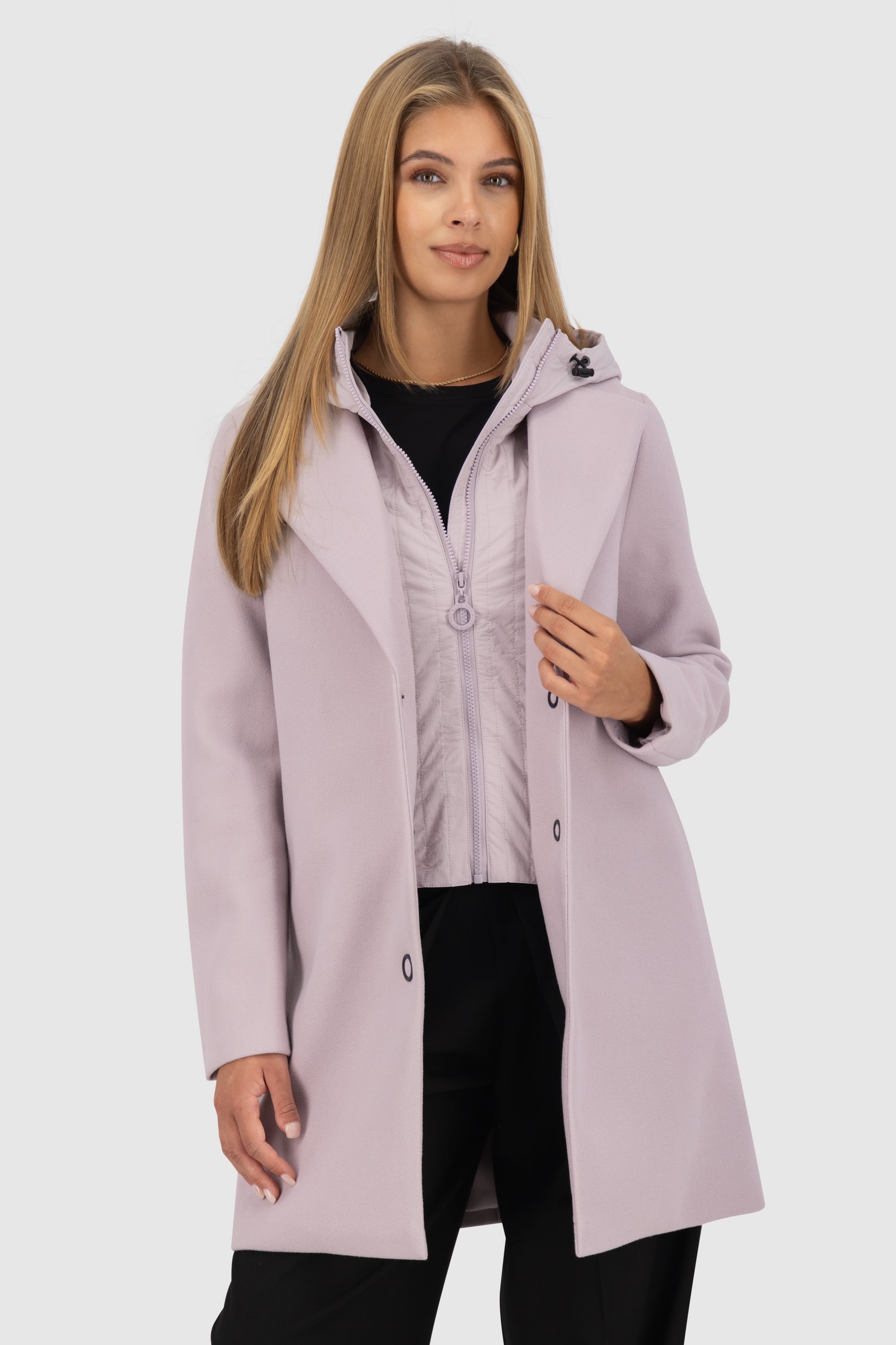 AjaAK A Jacket long Hybrid Violett