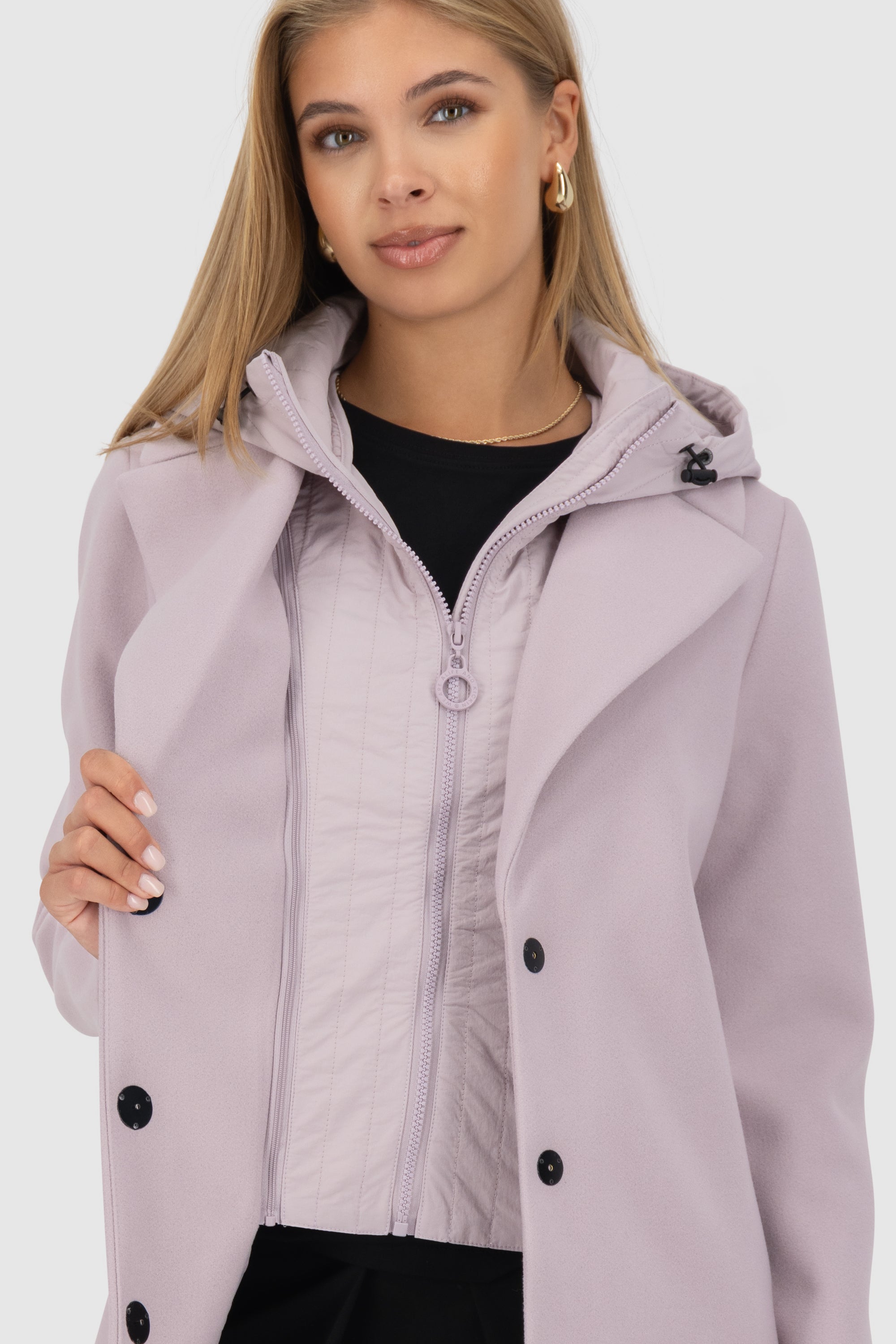 AjaAK A Jacket long Hybrid Violett