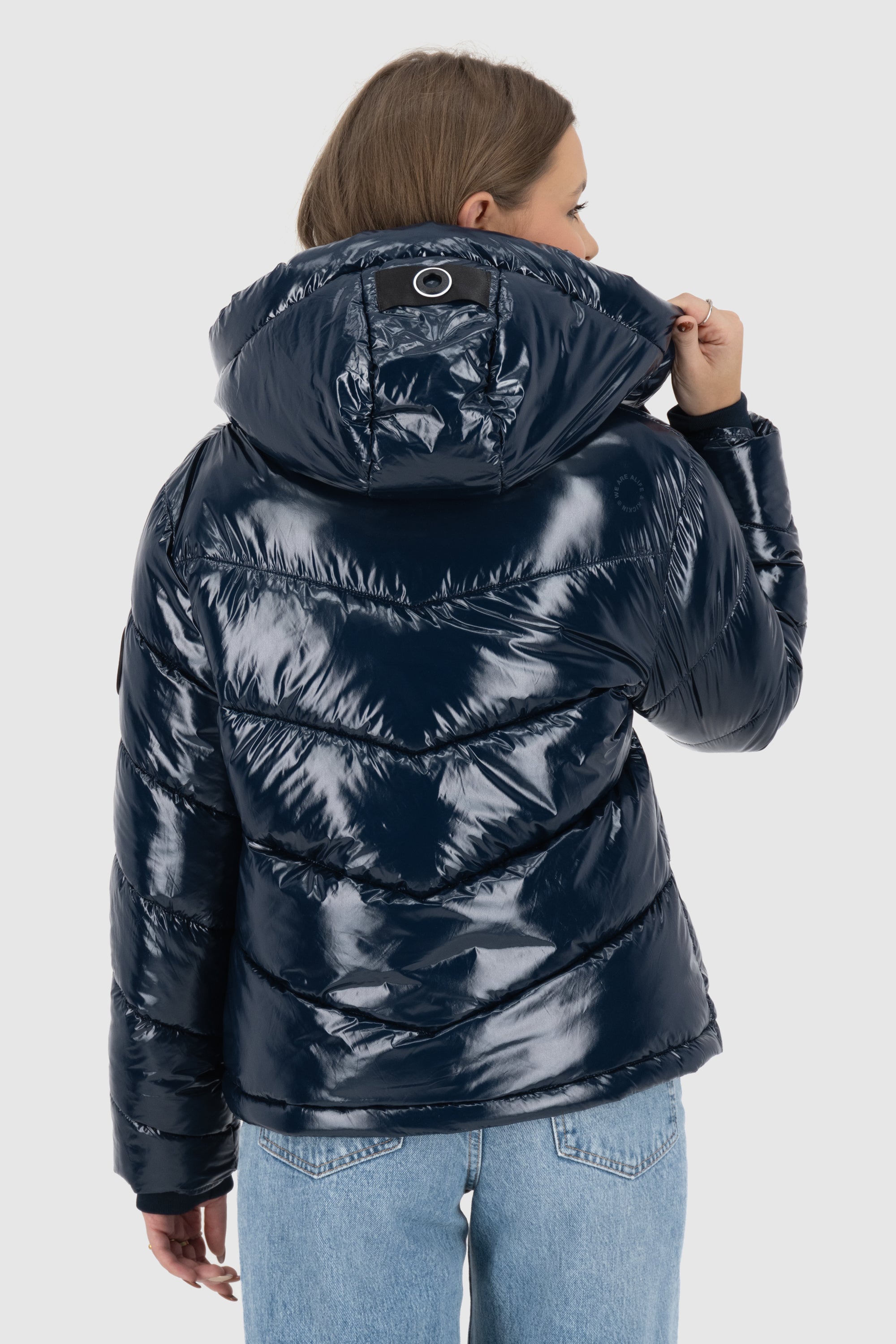 DayanyAK A Puffer Jacket Dunkelblau