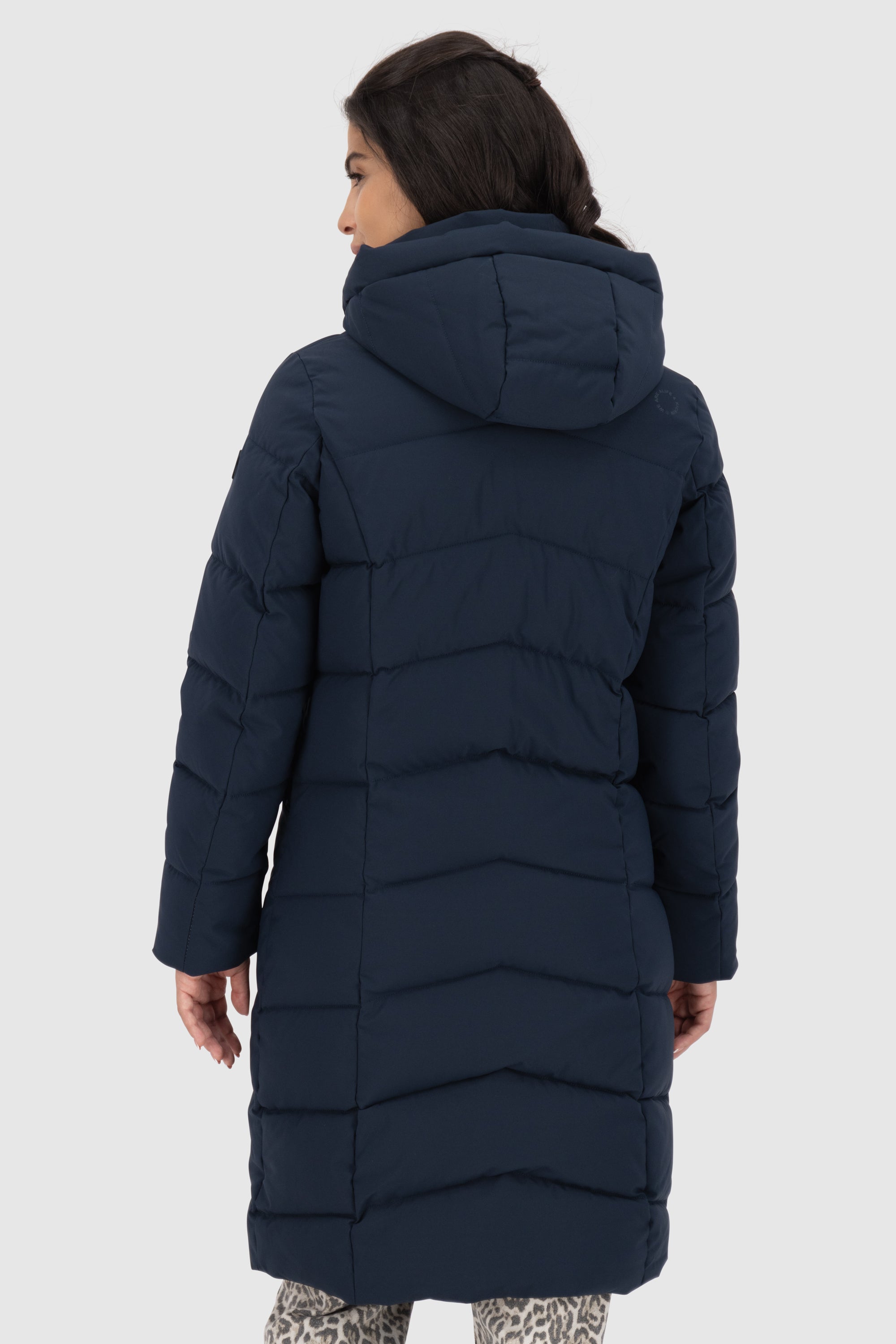 NimaAK A Puffer Parka Dunkelblau