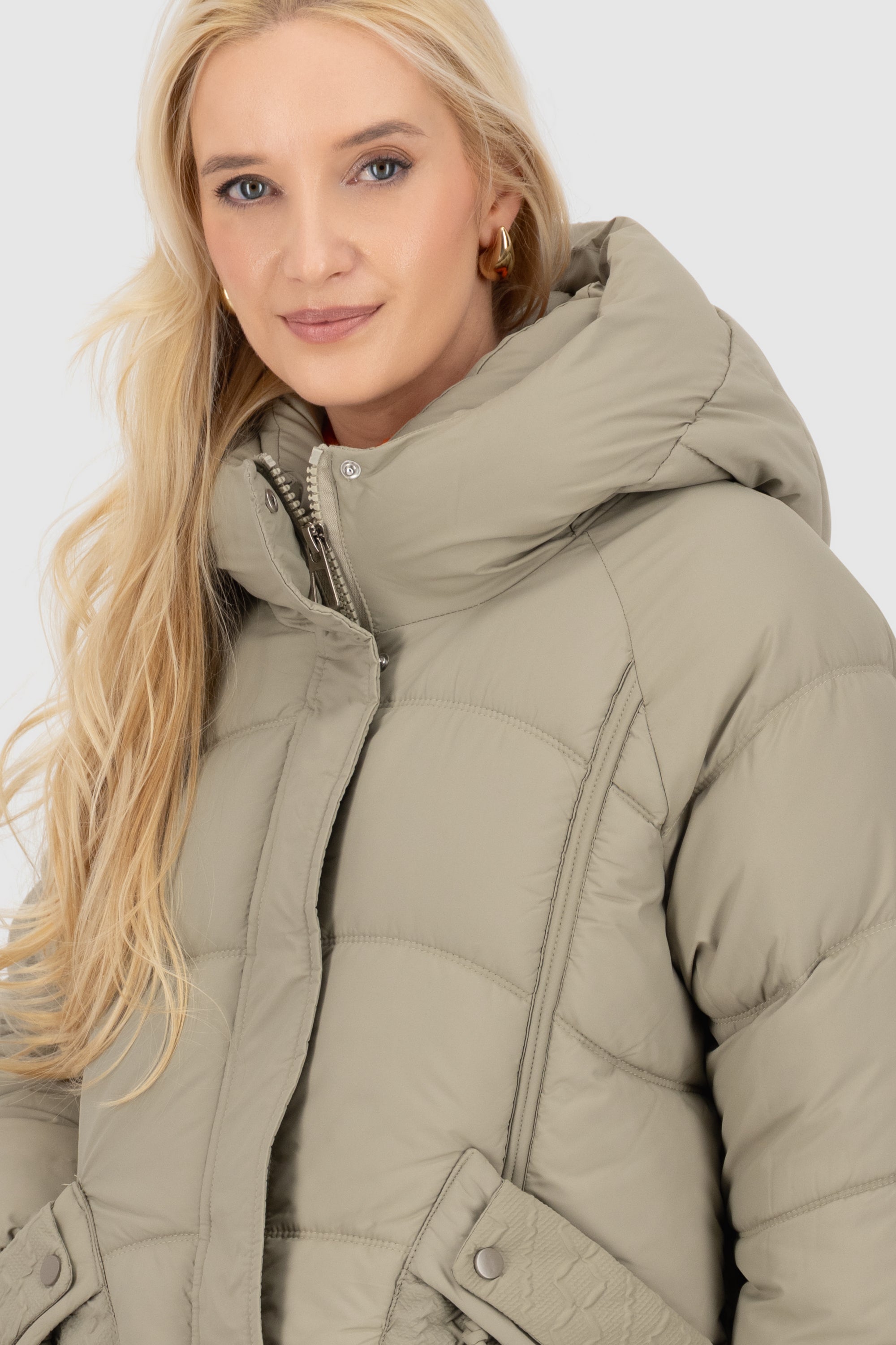 Alife and Kickin GlorianaAK A Puffer Jacket Damen Grün