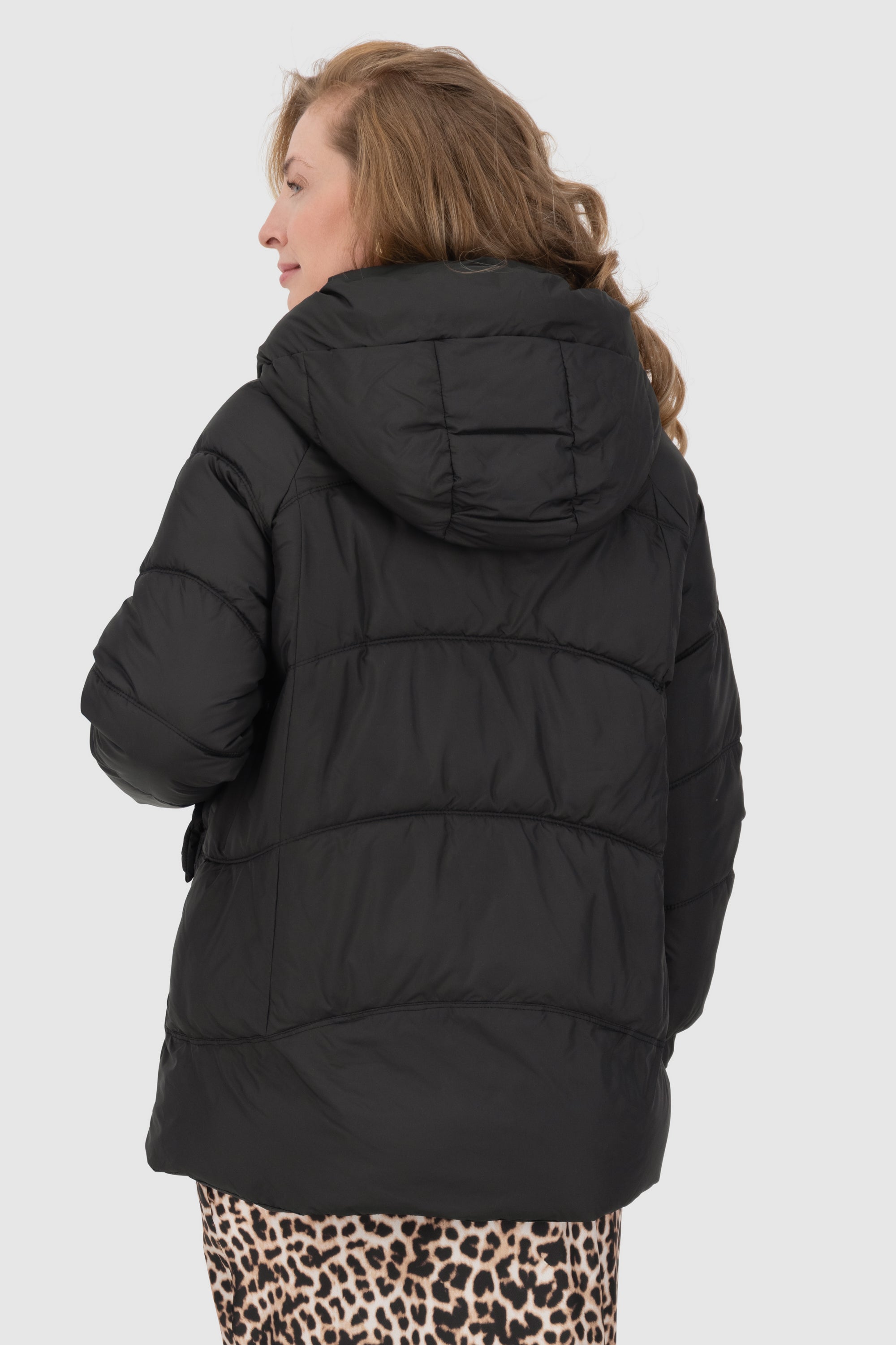 Alife and Kickin GlorianaAK A Puffer Jacket Damen Schwarz