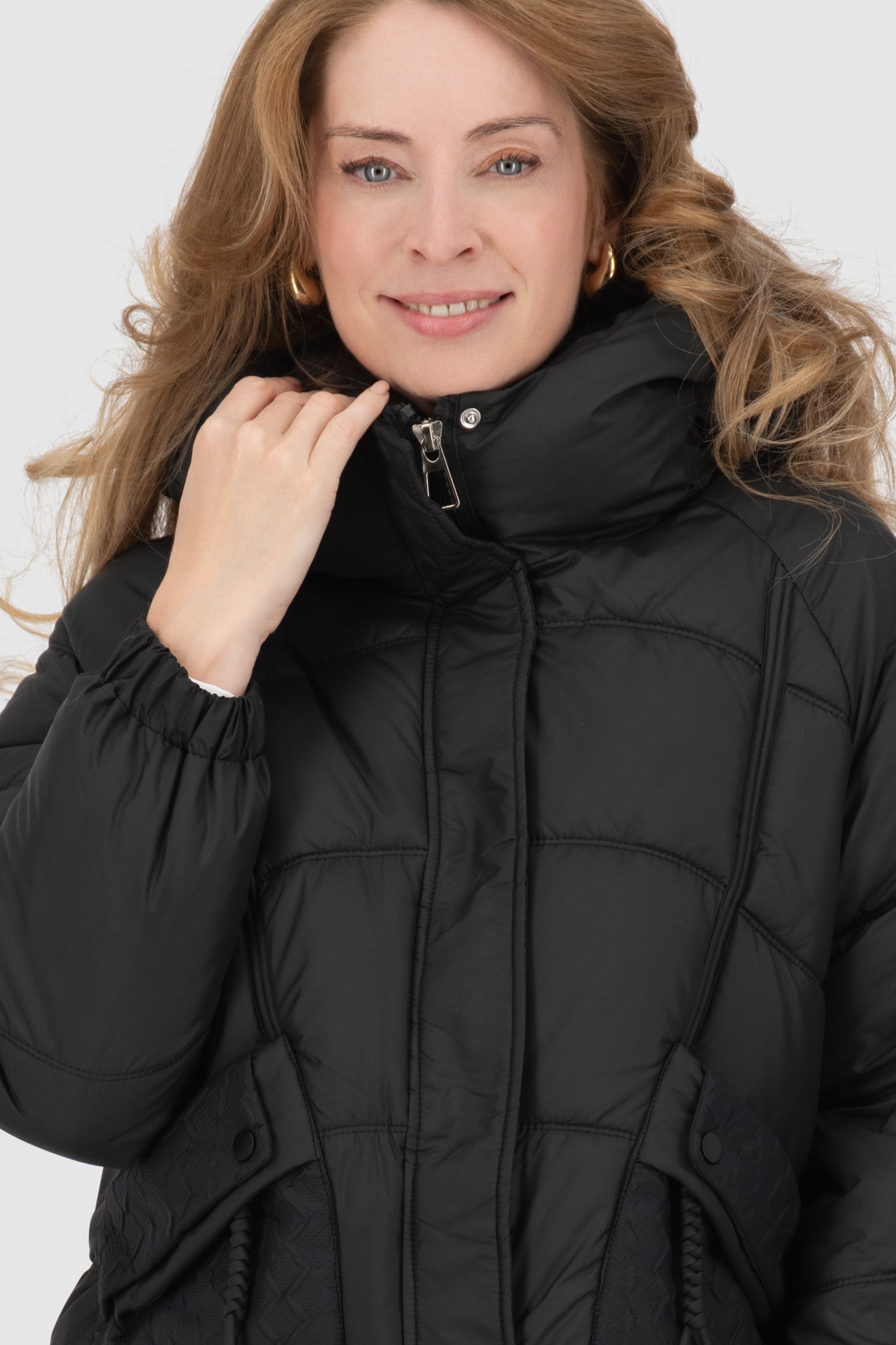 Alife and Kickin GlorianaAK A Puffer Jacket Damen Schwarz