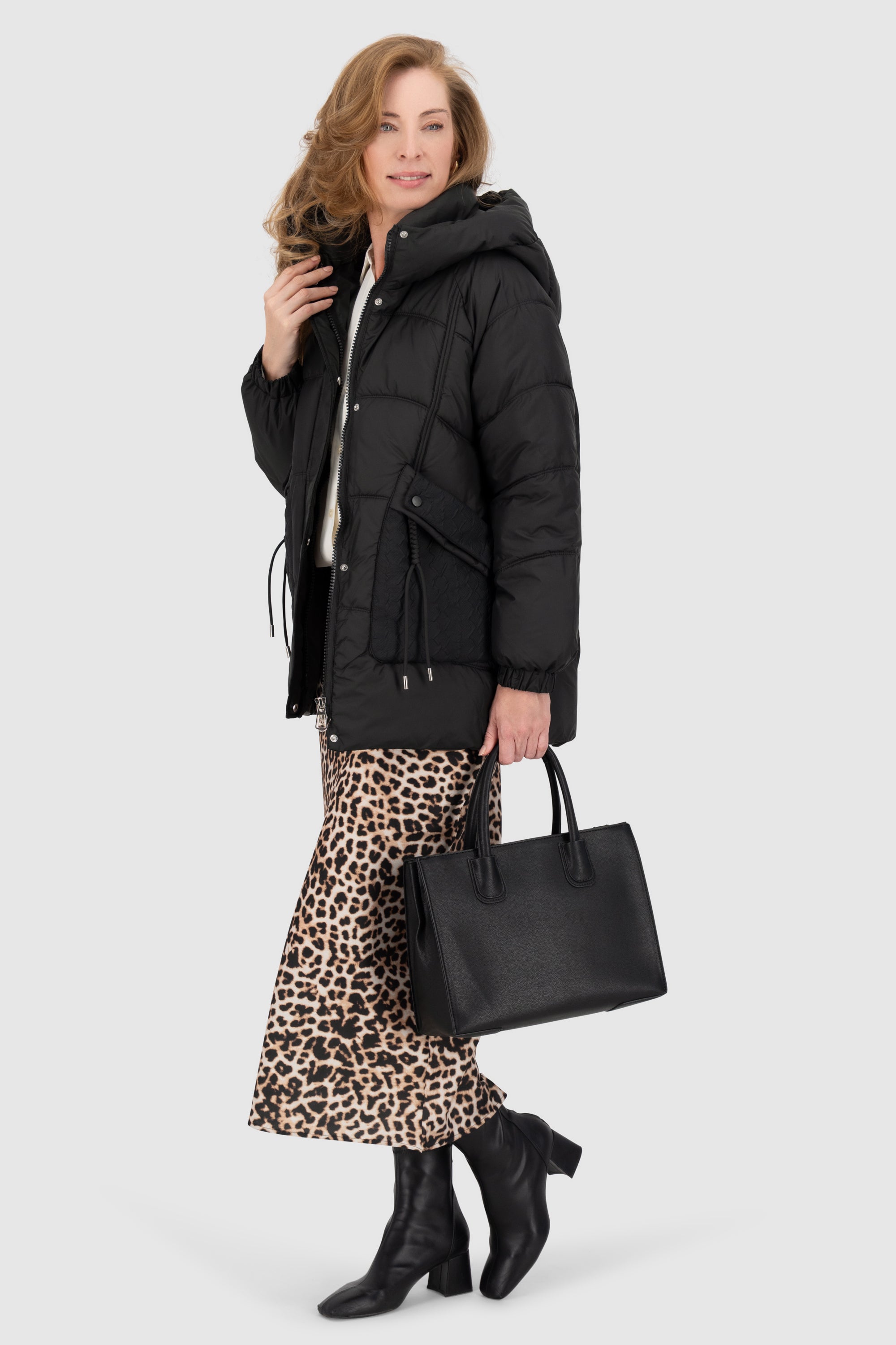 Alife and Kickin GlorianaAK A Puffer Jacket Damen Schwarz