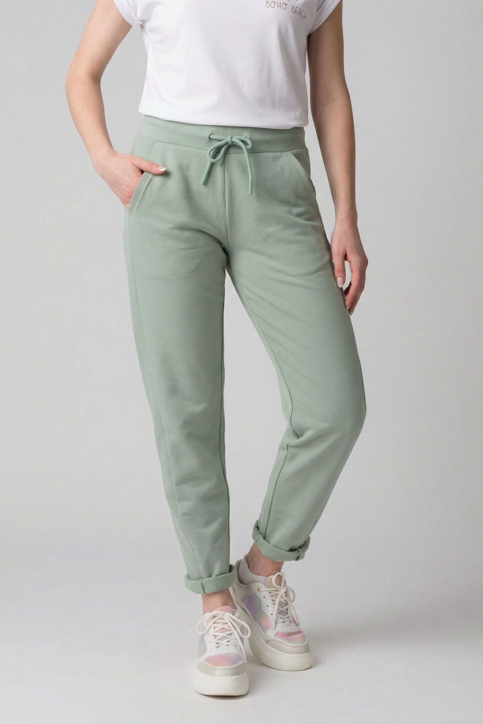 GinetteAK A Sweat Pants Hellgrün