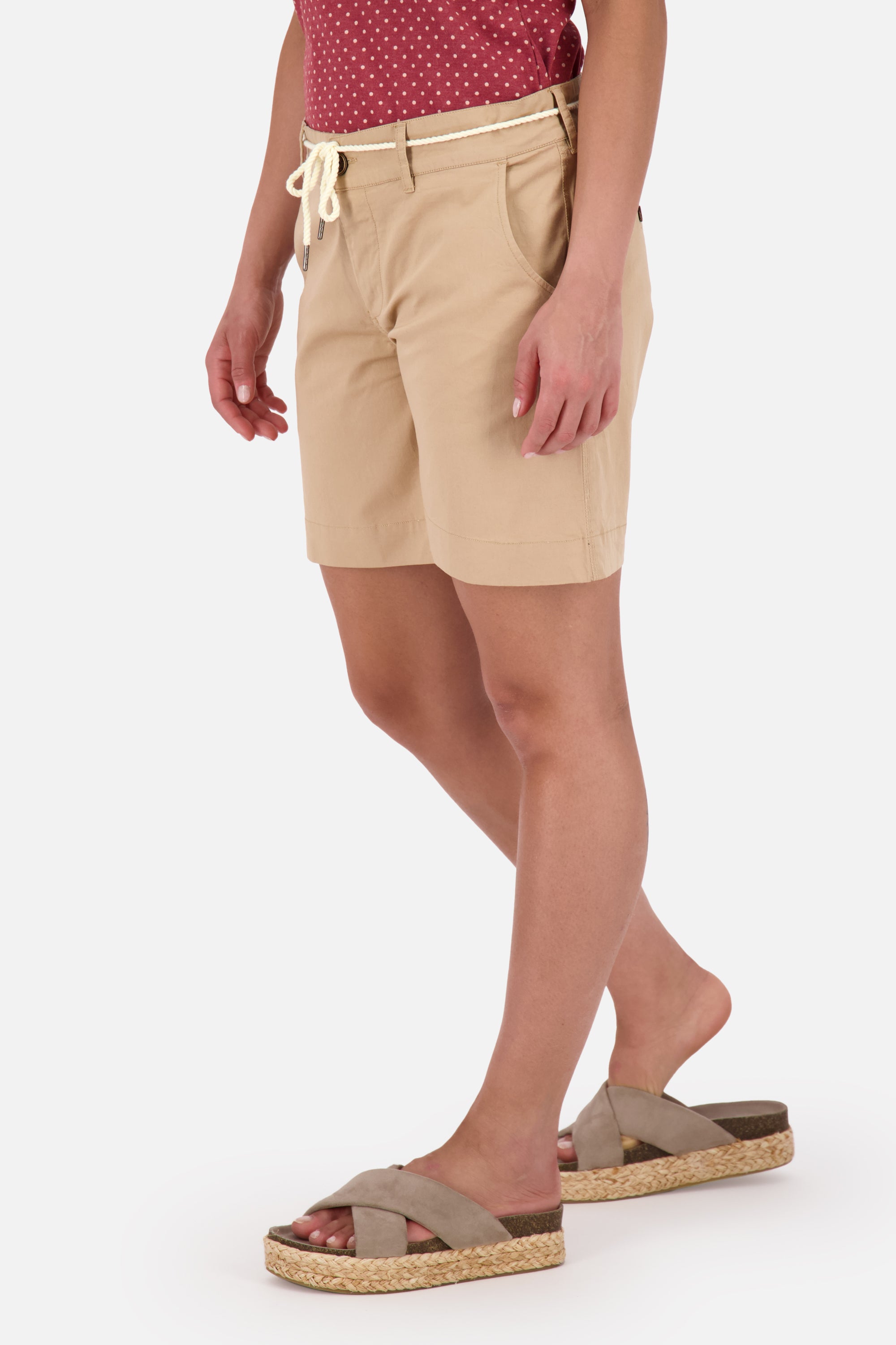 JulesAK A kurze Hose Damen aus Stoff Beige