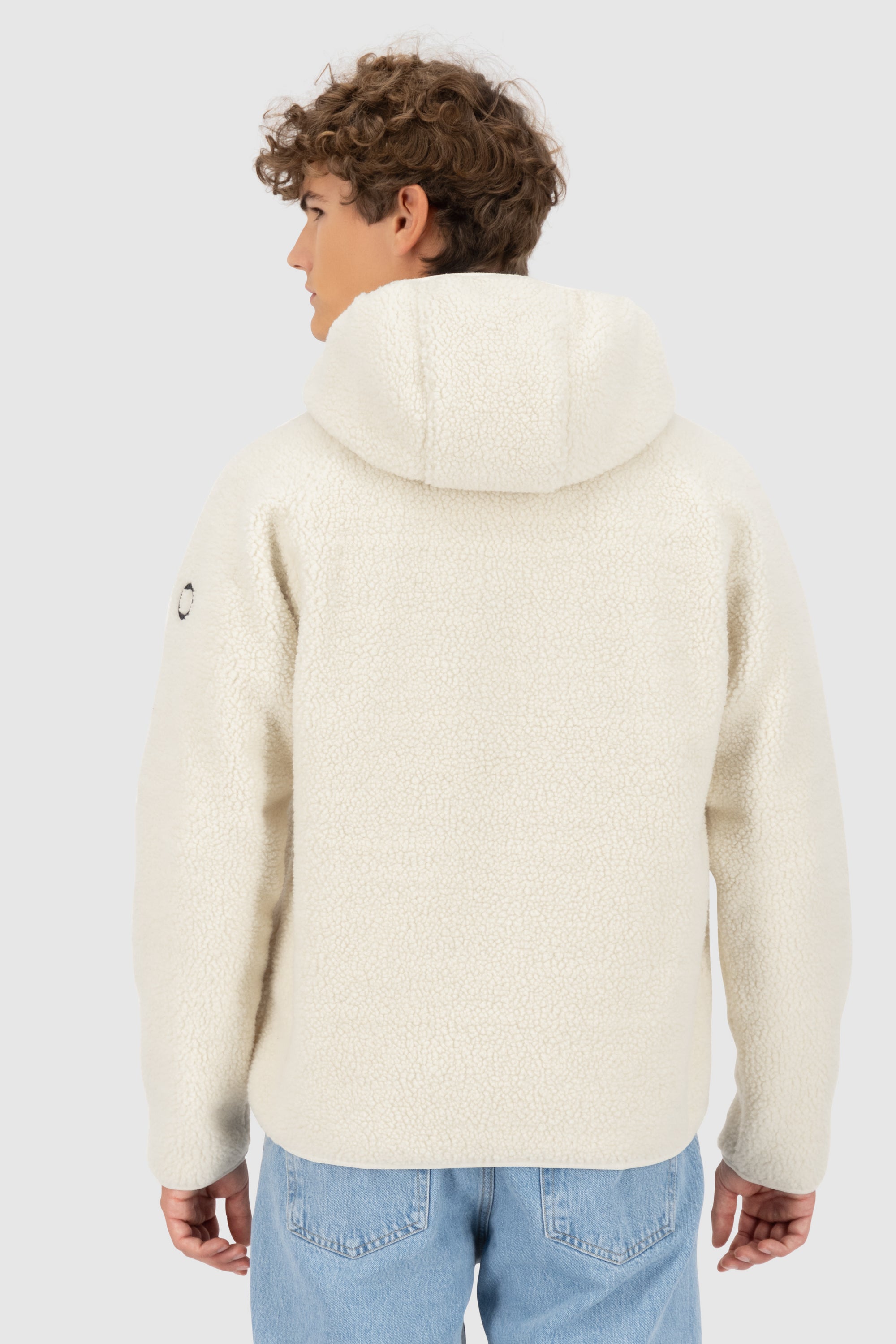 HaraldAK G Teddy Hooded Sweat Jacket Beige