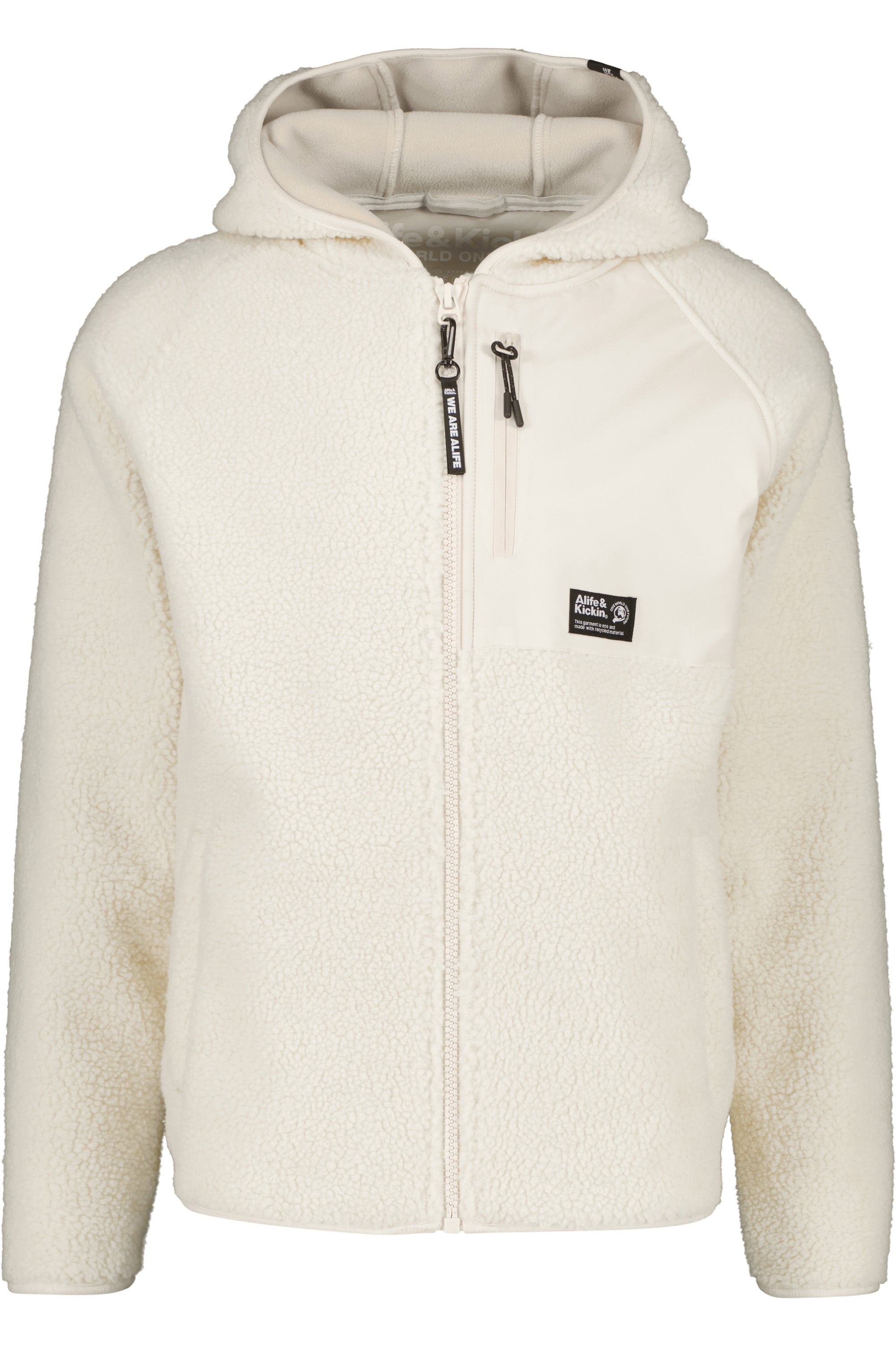 HaraldAK G Teddy Hooded Sweat Jacket Beige