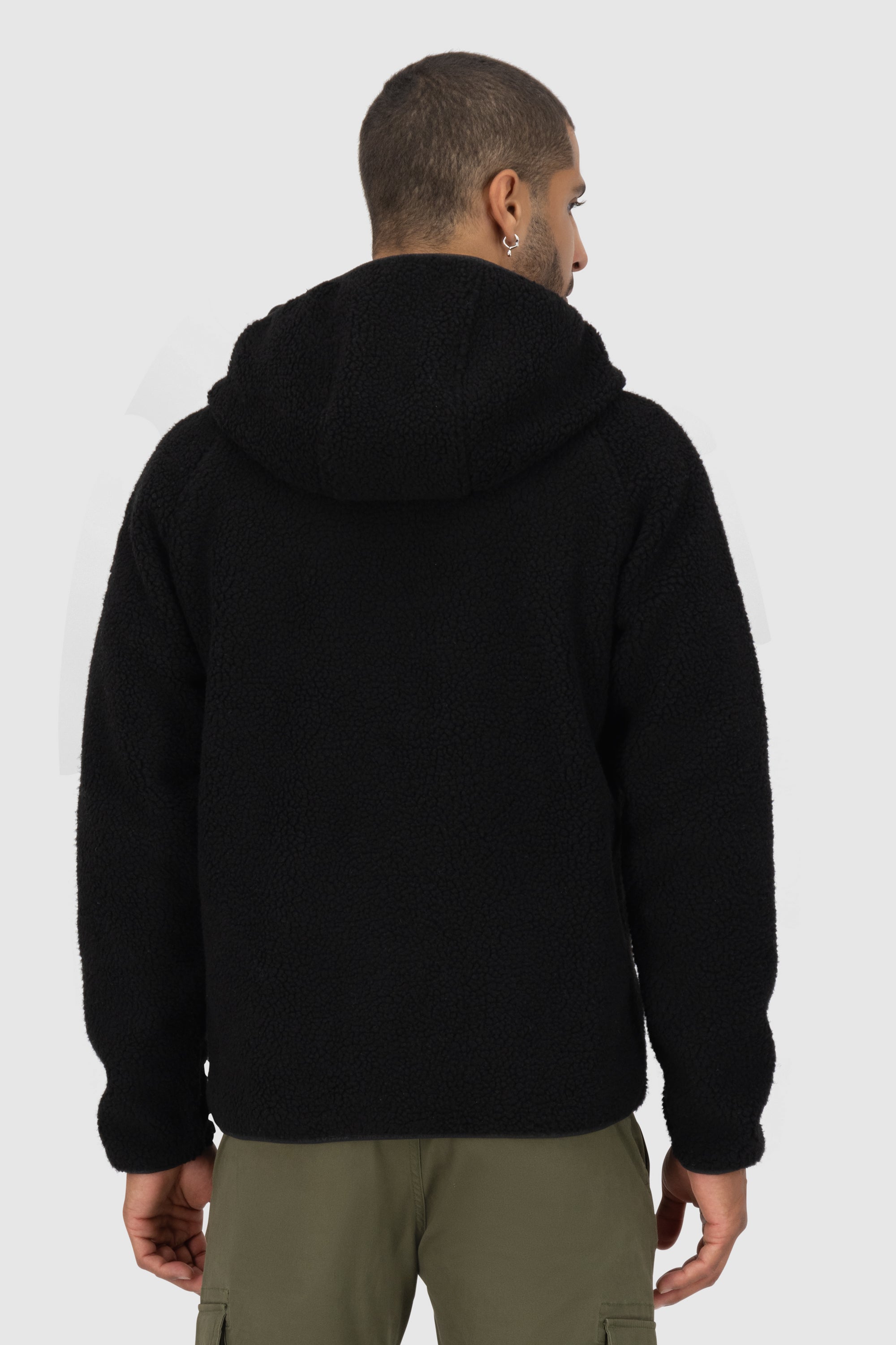 HaraldAK G Teddy Hooded Sweat Jacket Schwarz